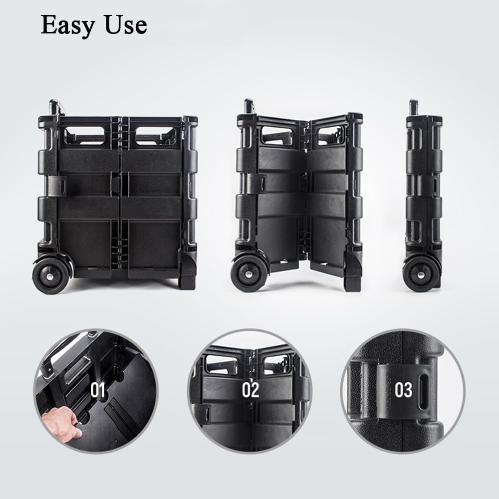🎁 Father’s Day Gift: Portable Boot Cart & Folding Box (25kg Heavy-Duty)