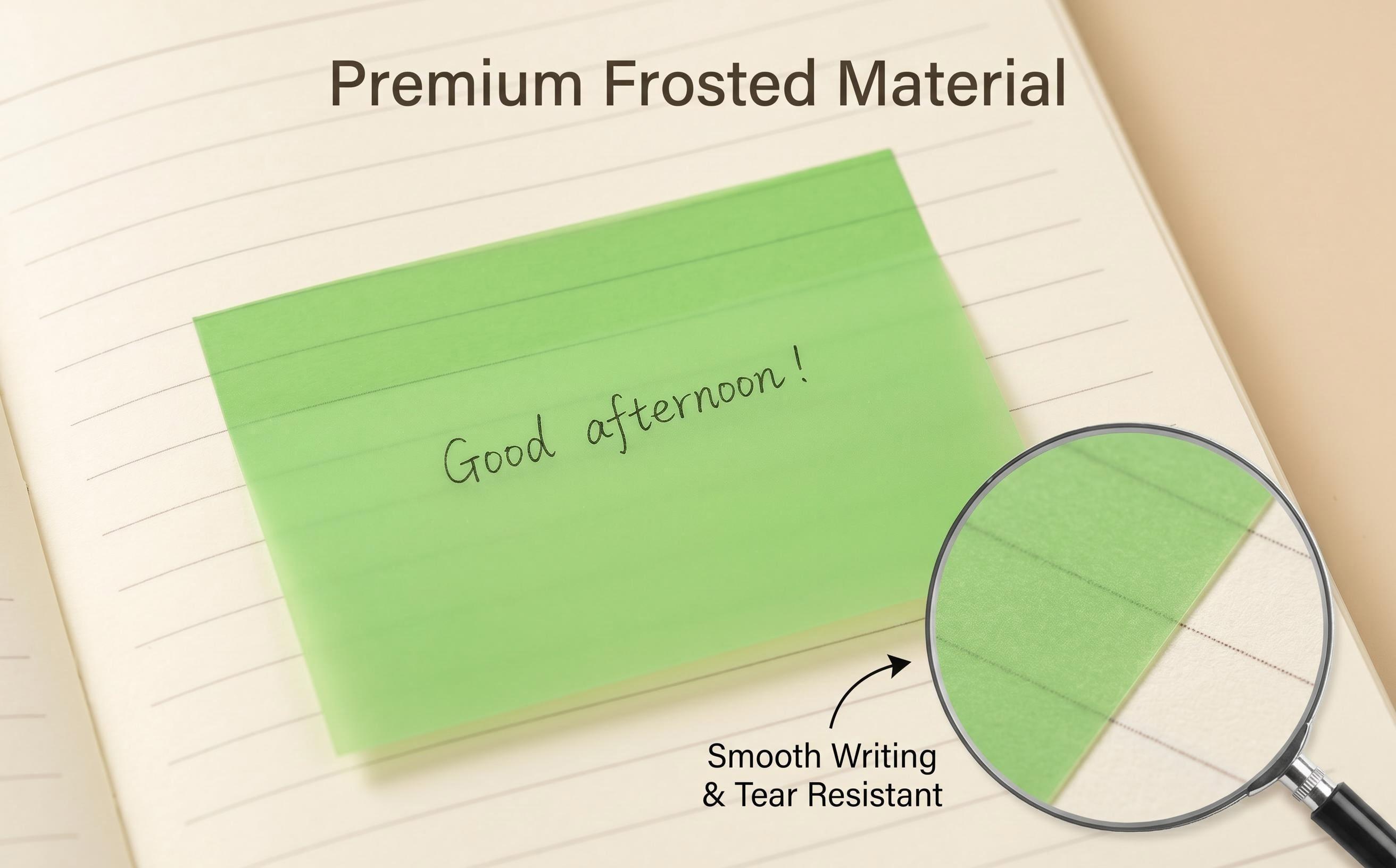 Transparent Pull-Out Sticky Notes (12 Boxes, 960 Sheets Total) - Office Stationery, Back to School Shopping Essentials, Desk Accessories, Fun Desk Supplies, Strong Adhesion, No Residue, 50 Reuses Per Sheet, 80 Sheets Per Pad
