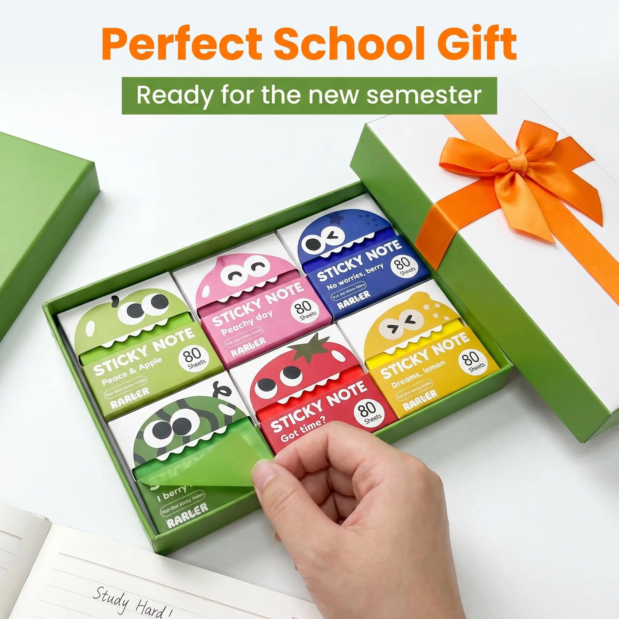 12 Boxes Transparent Pull-Out Sticky Notes (960 Sheets), Clear Self-Adhesive Pads for School & Office
