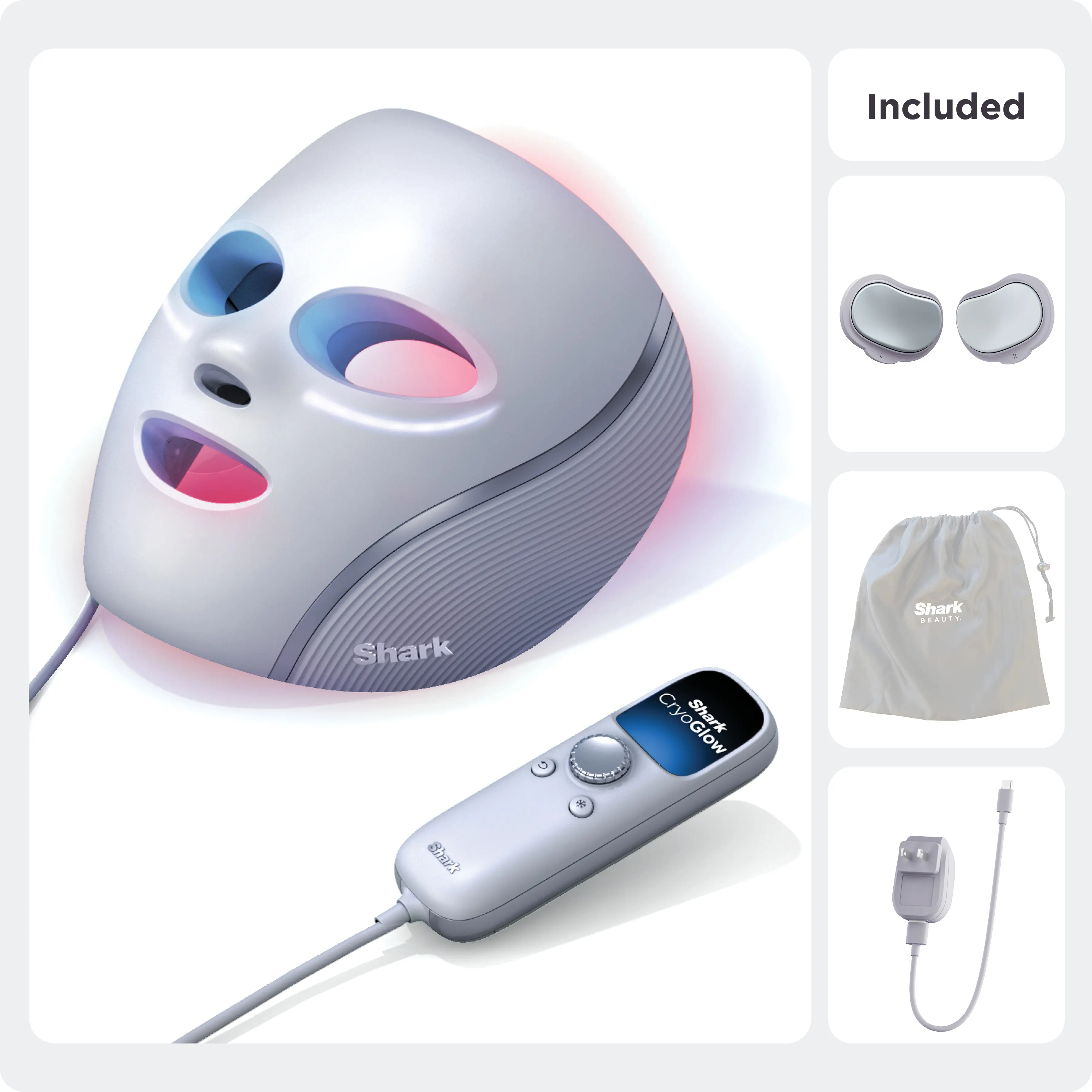 CryoGlow LED Face Mask FW312 for Anti-Aging & Acne