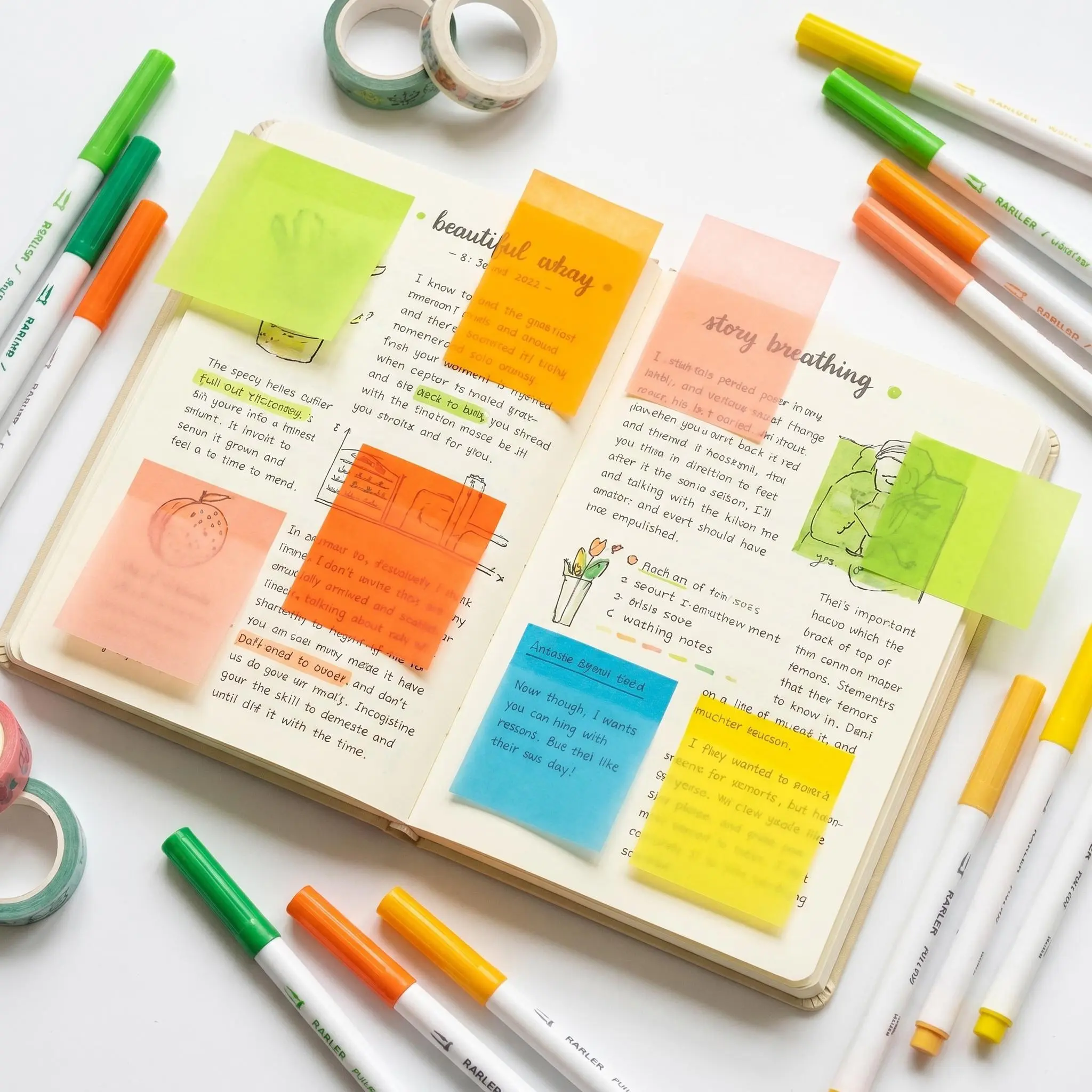 12 Boxes Transparent Pull-Out Sticky Notes (960 Sheets), Clear Self-Adhesive Pads for School & Office