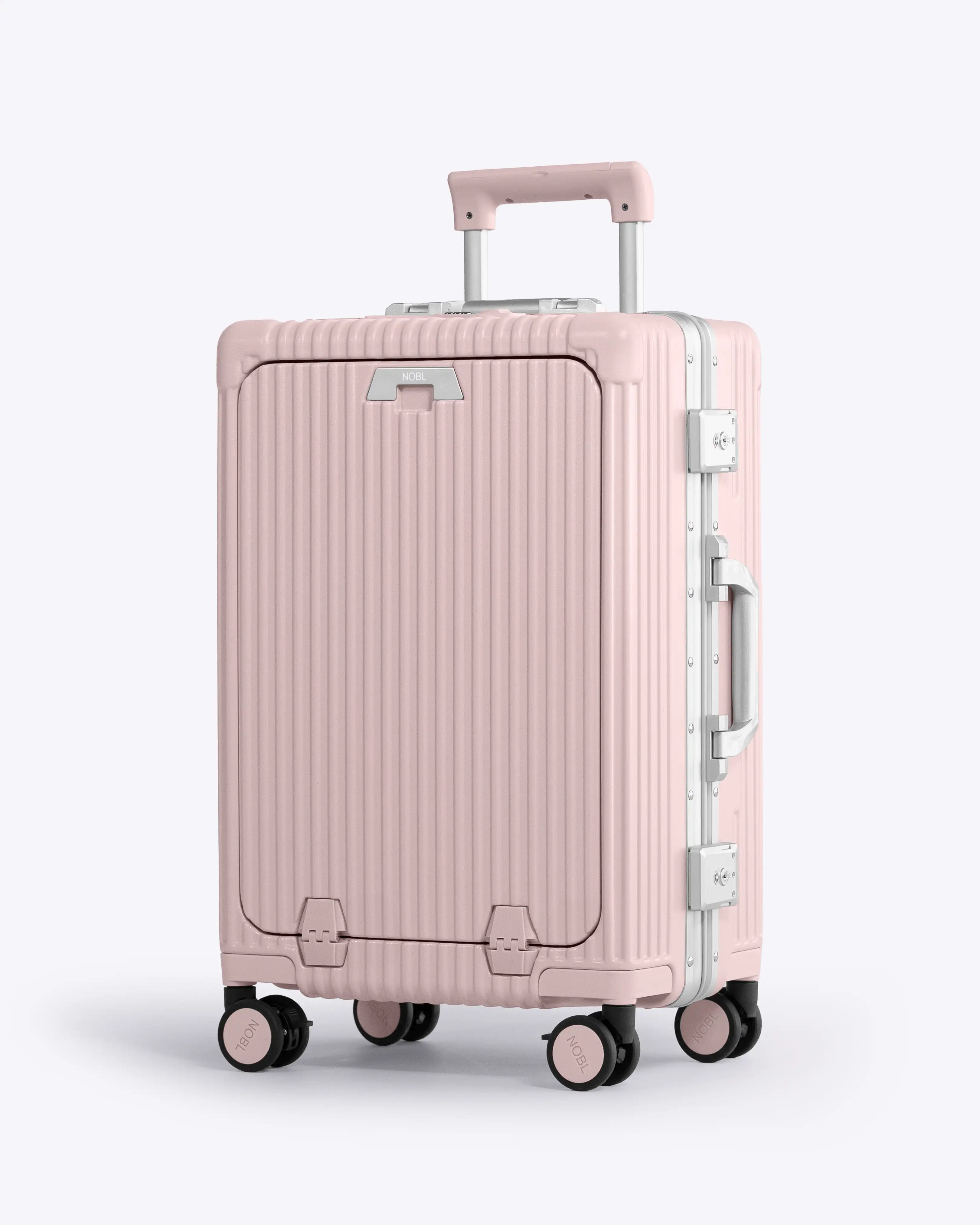 All-in-One Smart Carry-On Suitcase with GPS Tracking, Front Laptop Pocket, USB Charger & Cup Holder
