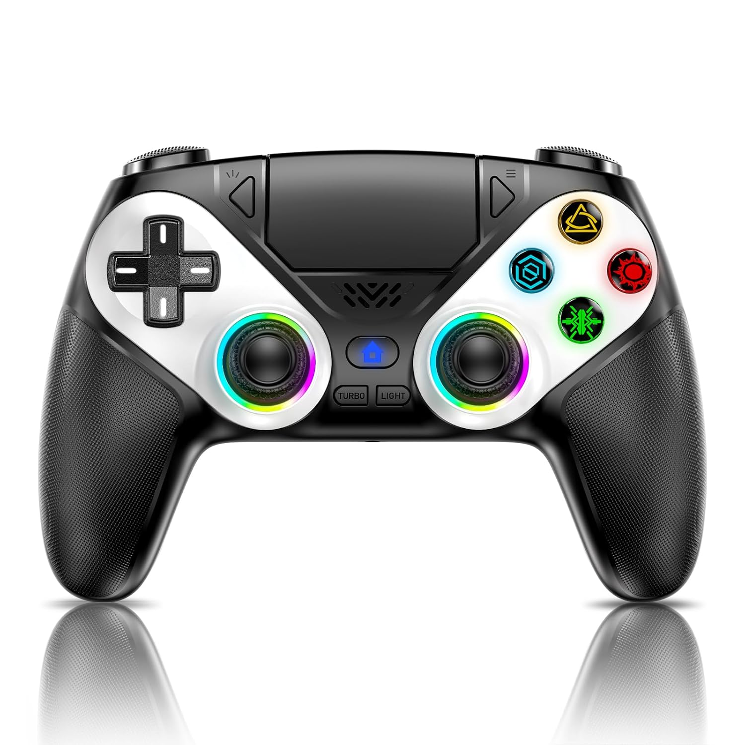 Wireless RGB Gaming Controller for PS5 & PC（1 Pair）