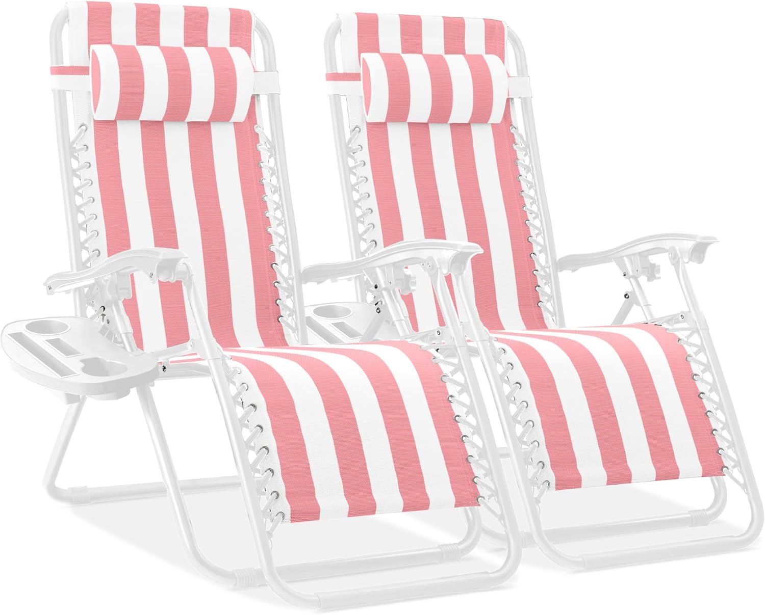 🎁 Father’s Day Gift:Foldable Outdoor Recliners with Cup Holder