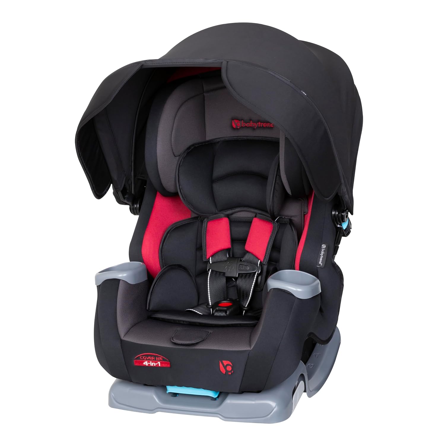 4-in-1 Convertible Car Seat with Integrated Sun Canopy