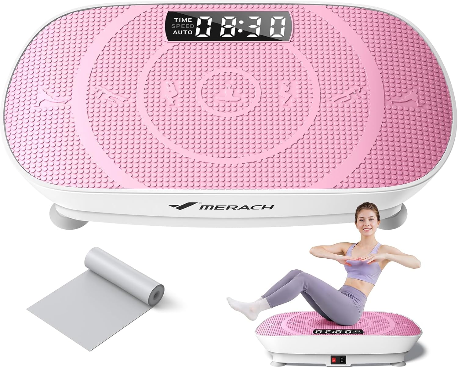 Whole Body Vibration Plate with Auto Modes, Non-Slip Vibrate Fitness Machine for Women & Men
