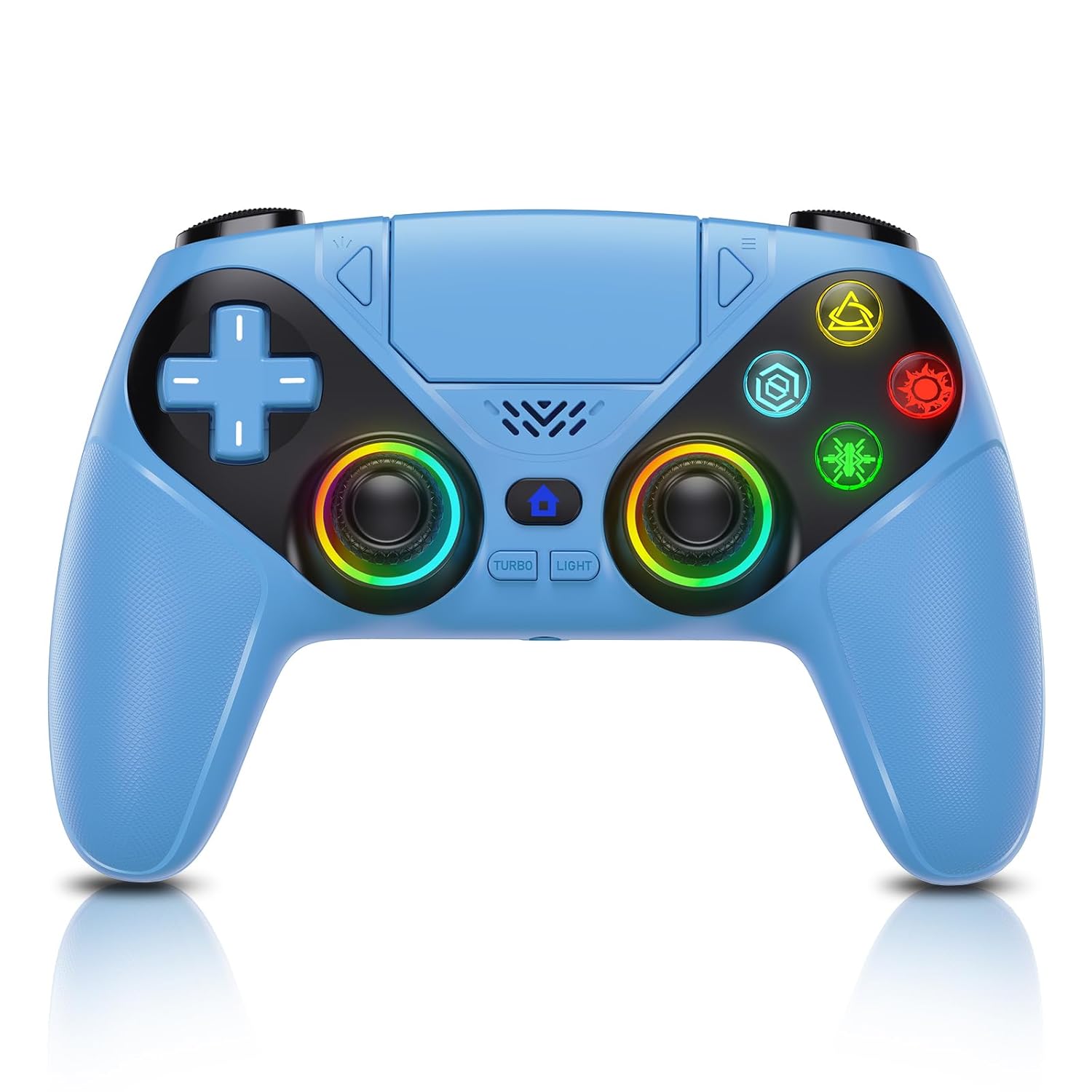 Wireless RGB Gaming Controller for PS5 & PC（1 Pair）