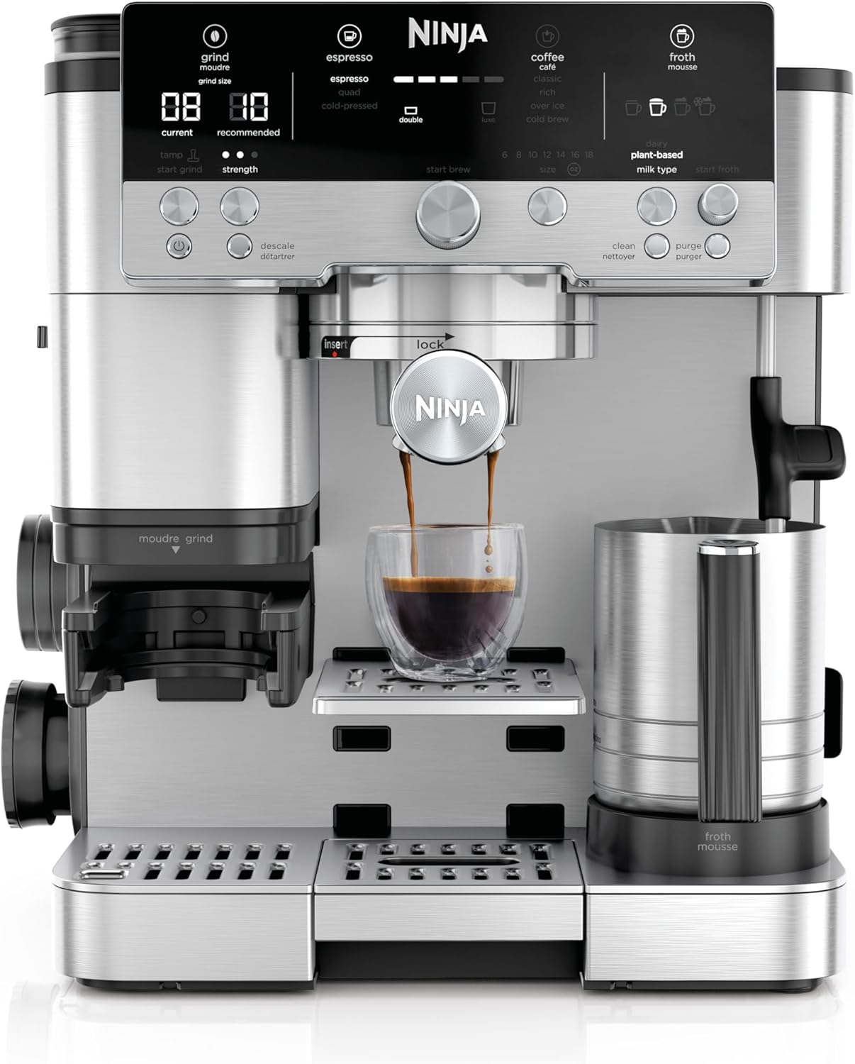 3-in-1 Espresso, Coffee & Cold Brew Machine with Grinder