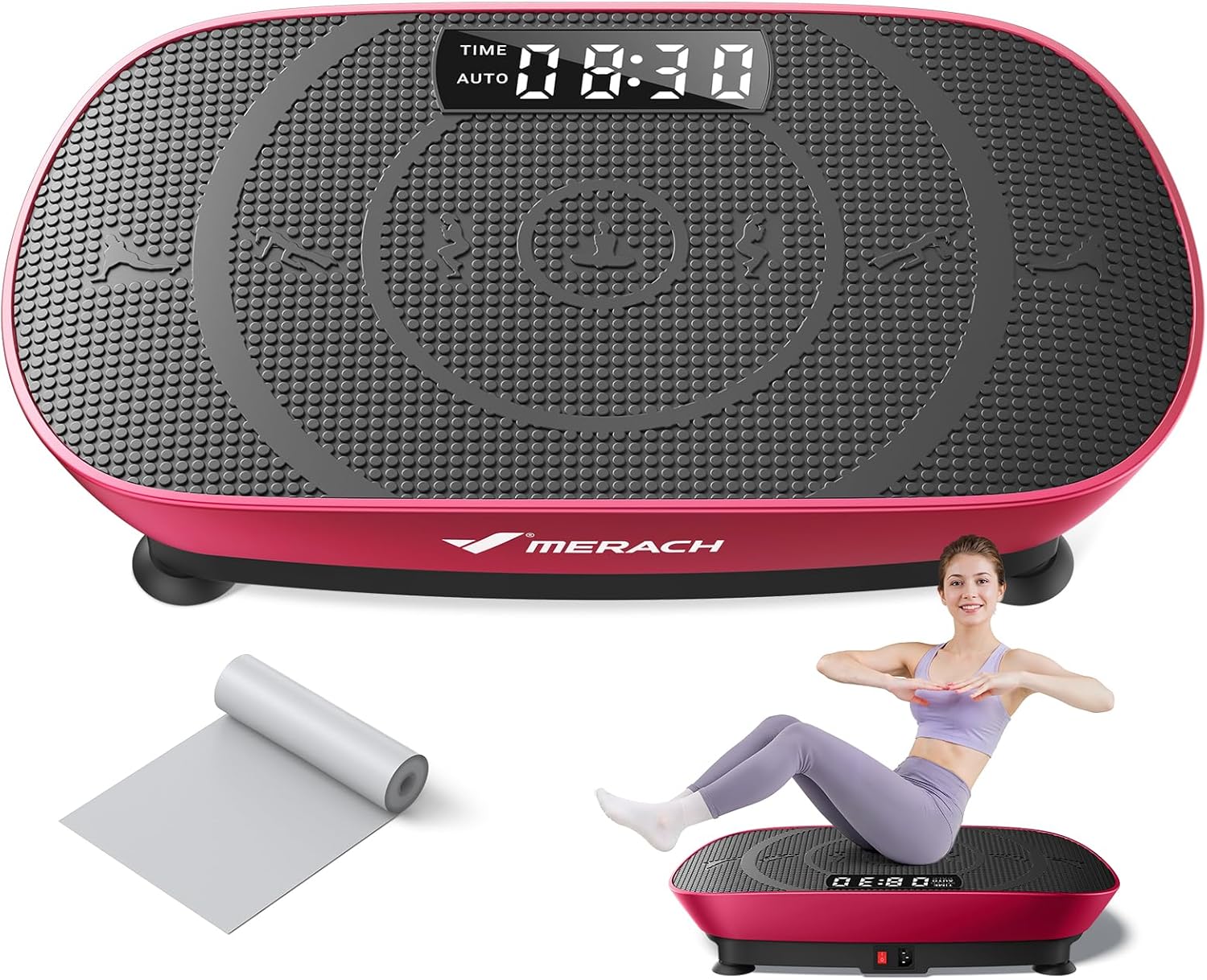 Whole Body Vibration Plate with Auto Modes, Non-Slip Vibrate Fitness Machine for Women & Men