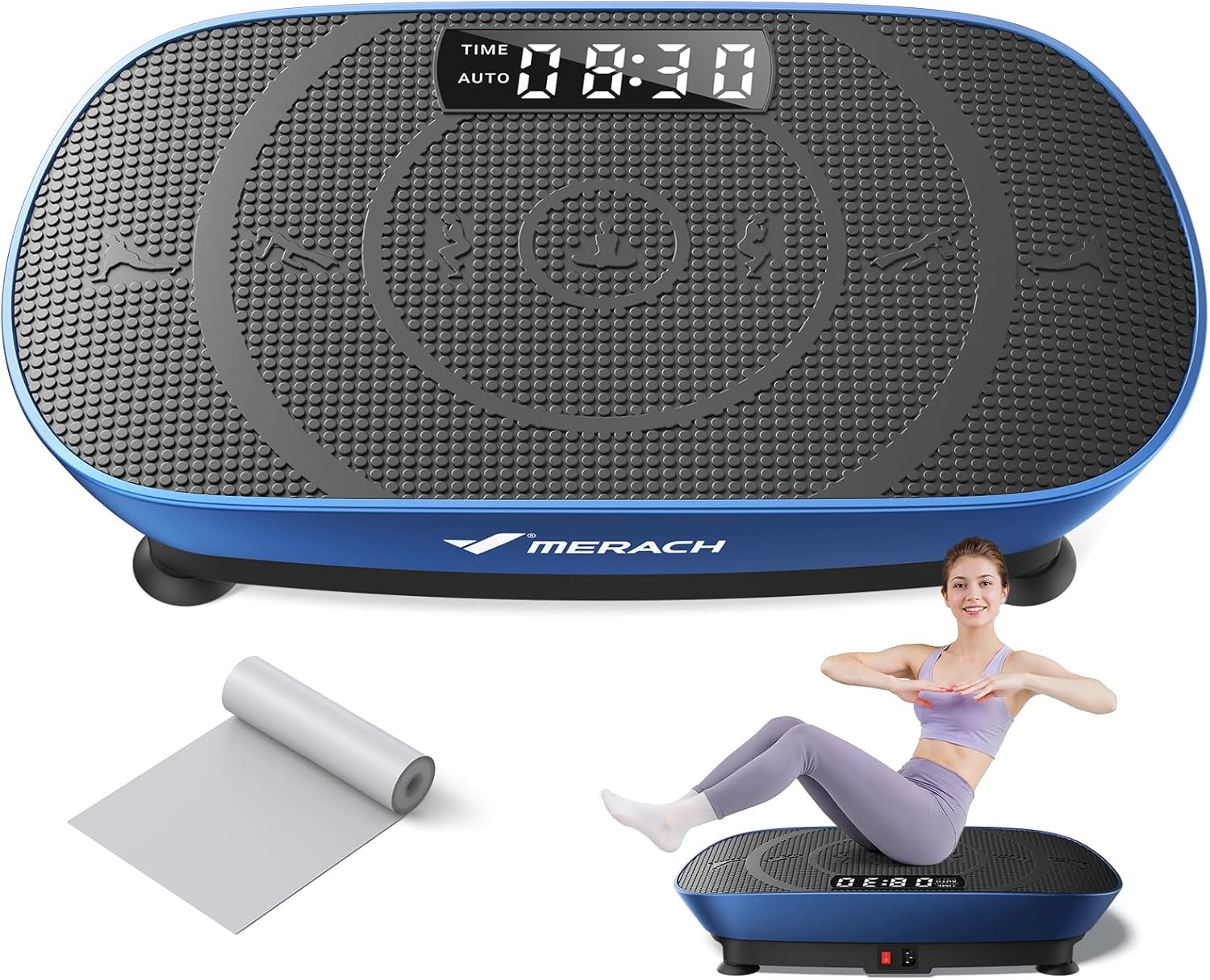 Whole Body Vibration Plate with Auto Modes, Non-Slip Vibrate Fitness Machine for Women & Men