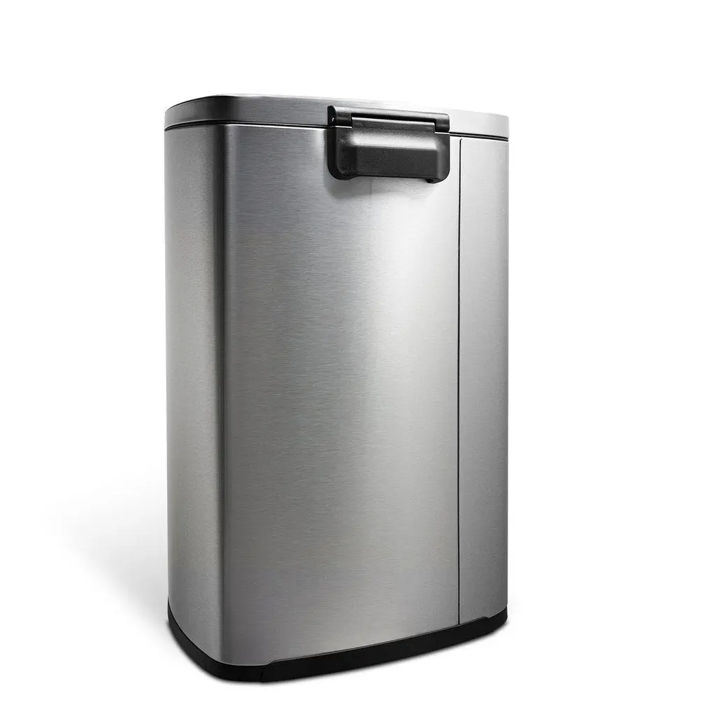 13-Gallon Stainless Steel Step-on Trash Can