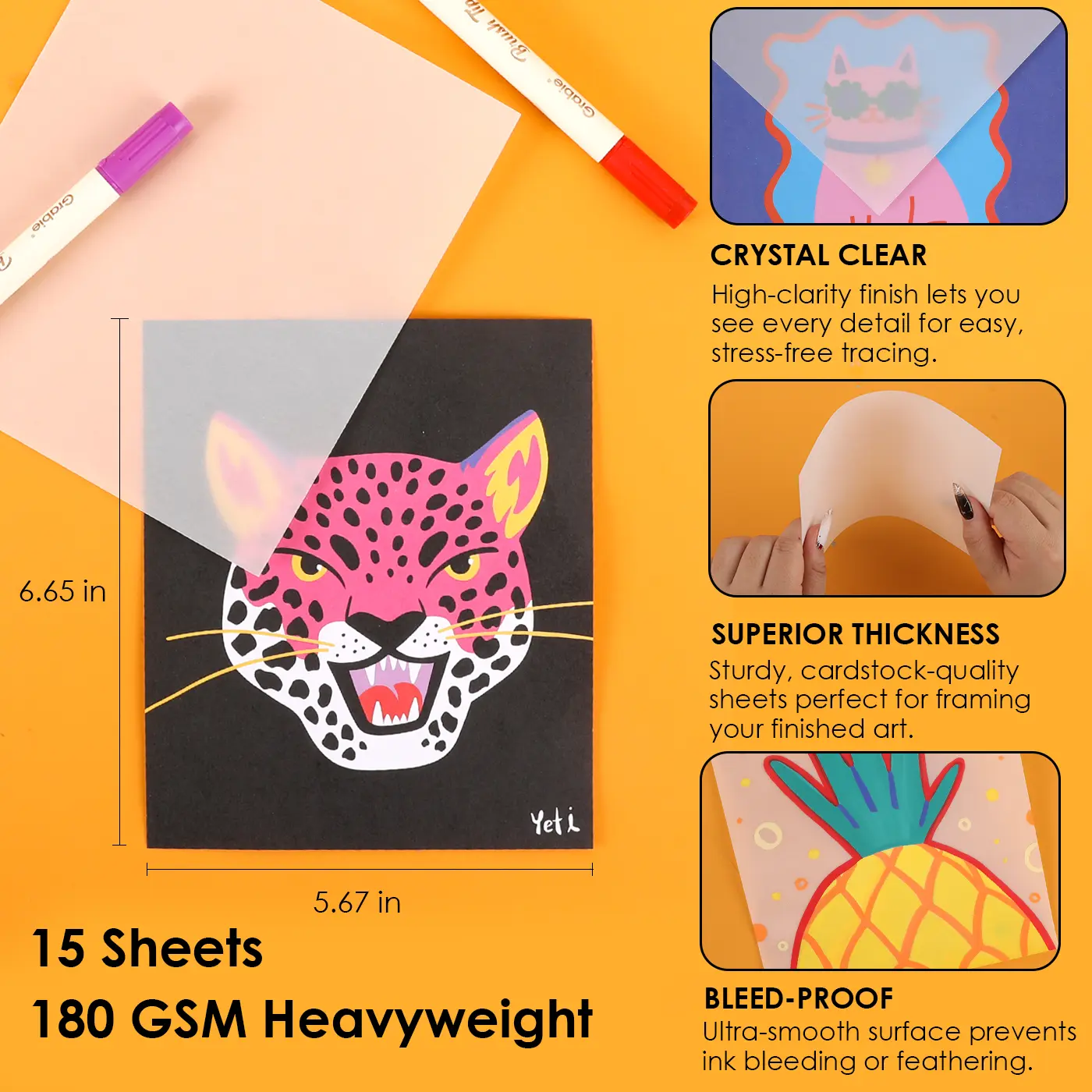 Trace & Color Art Drawing Supplies Kit with Premium Artist Tools & Materials for Adults & Kids, Ideal Gift