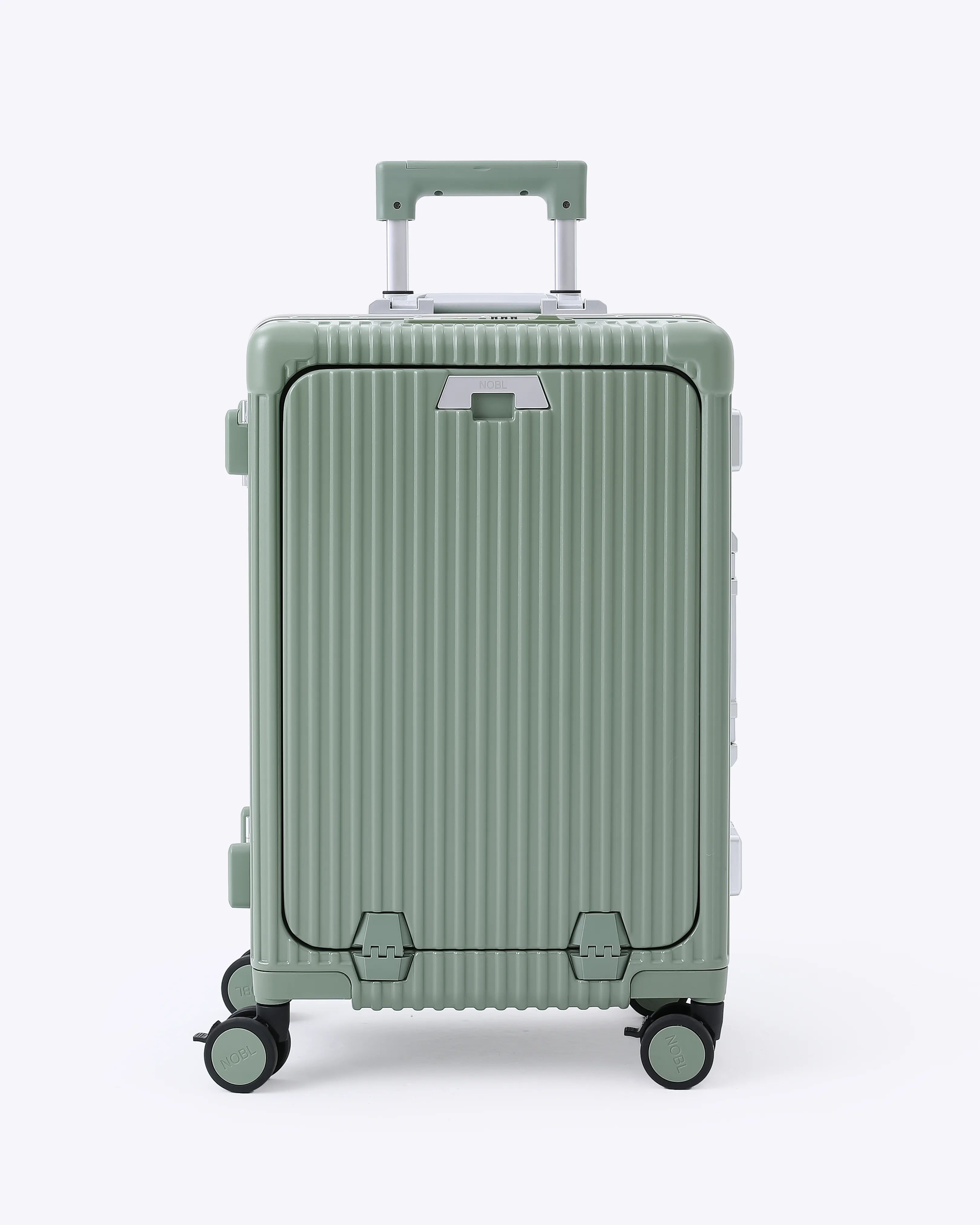 All-in-One Smart Carry-On Suitcase with GPS Tracking, Front Laptop Pocket, USB Charger & Cup Holder