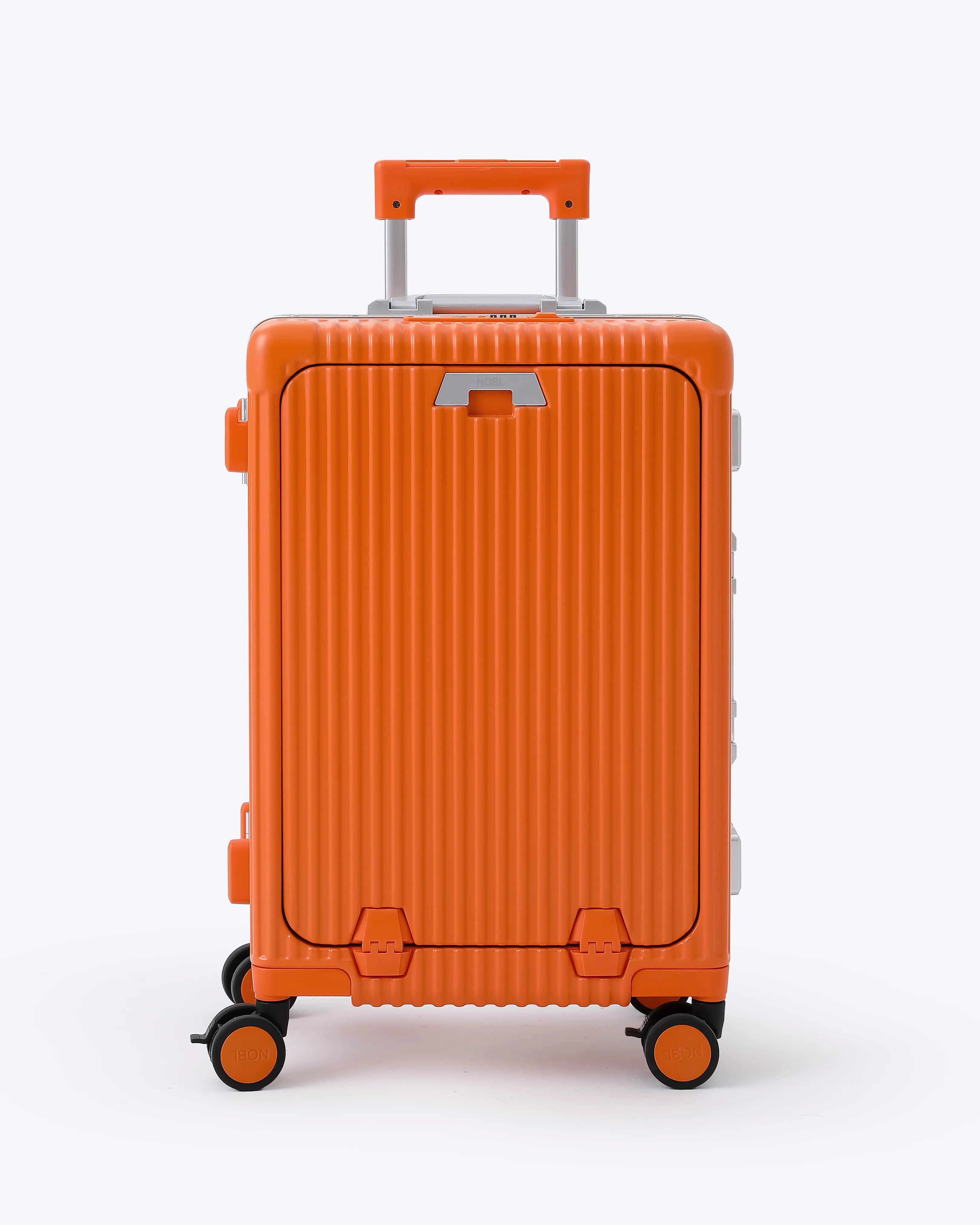 All-in-One Smart Carry-On Suitcase with GPS Tracking, Front Laptop Pocket, USB Charger & Cup Holder