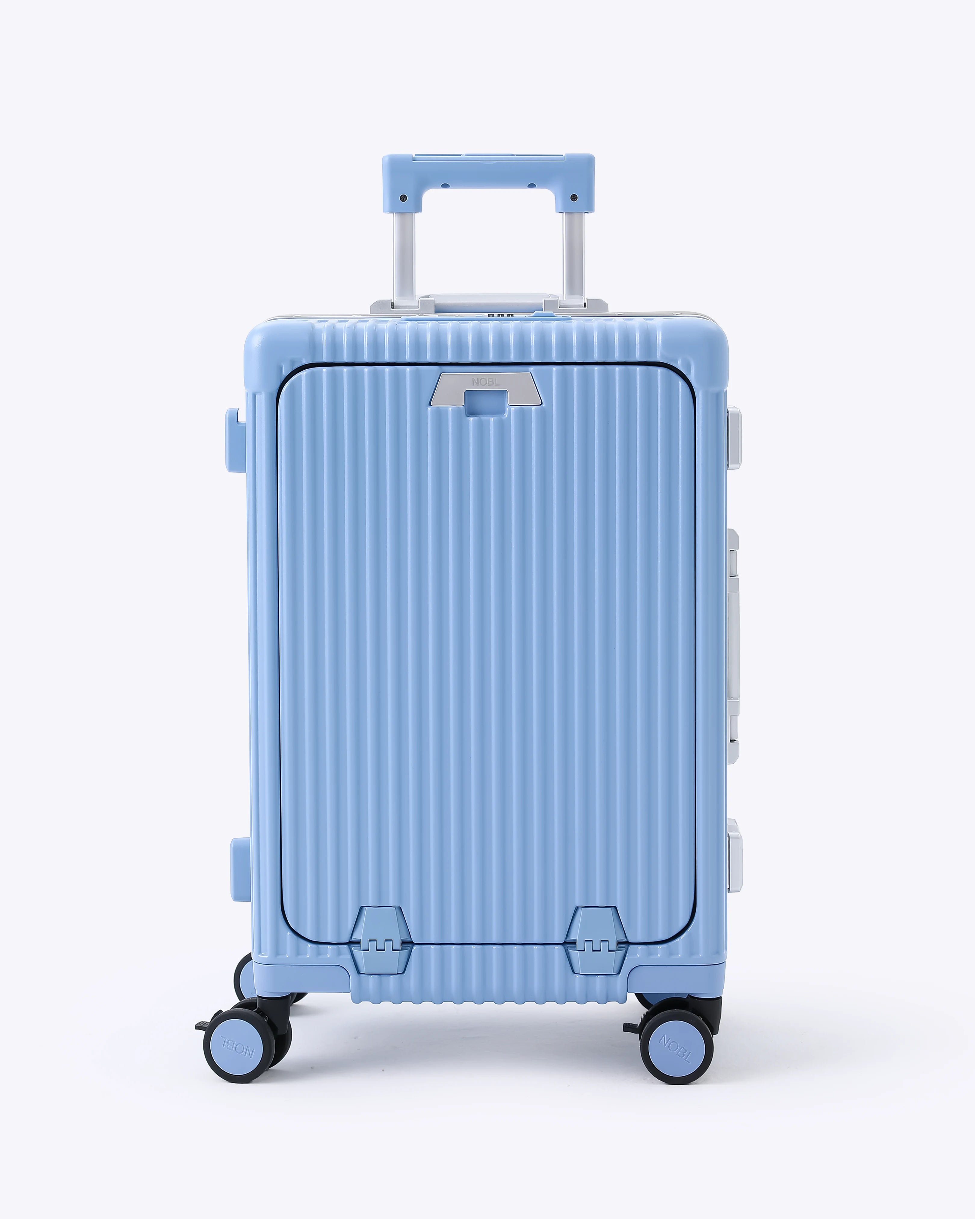All-in-One Smart Carry-On Suitcase with GPS Tracking, Front Laptop Pocket, USB Charger & Cup Holder