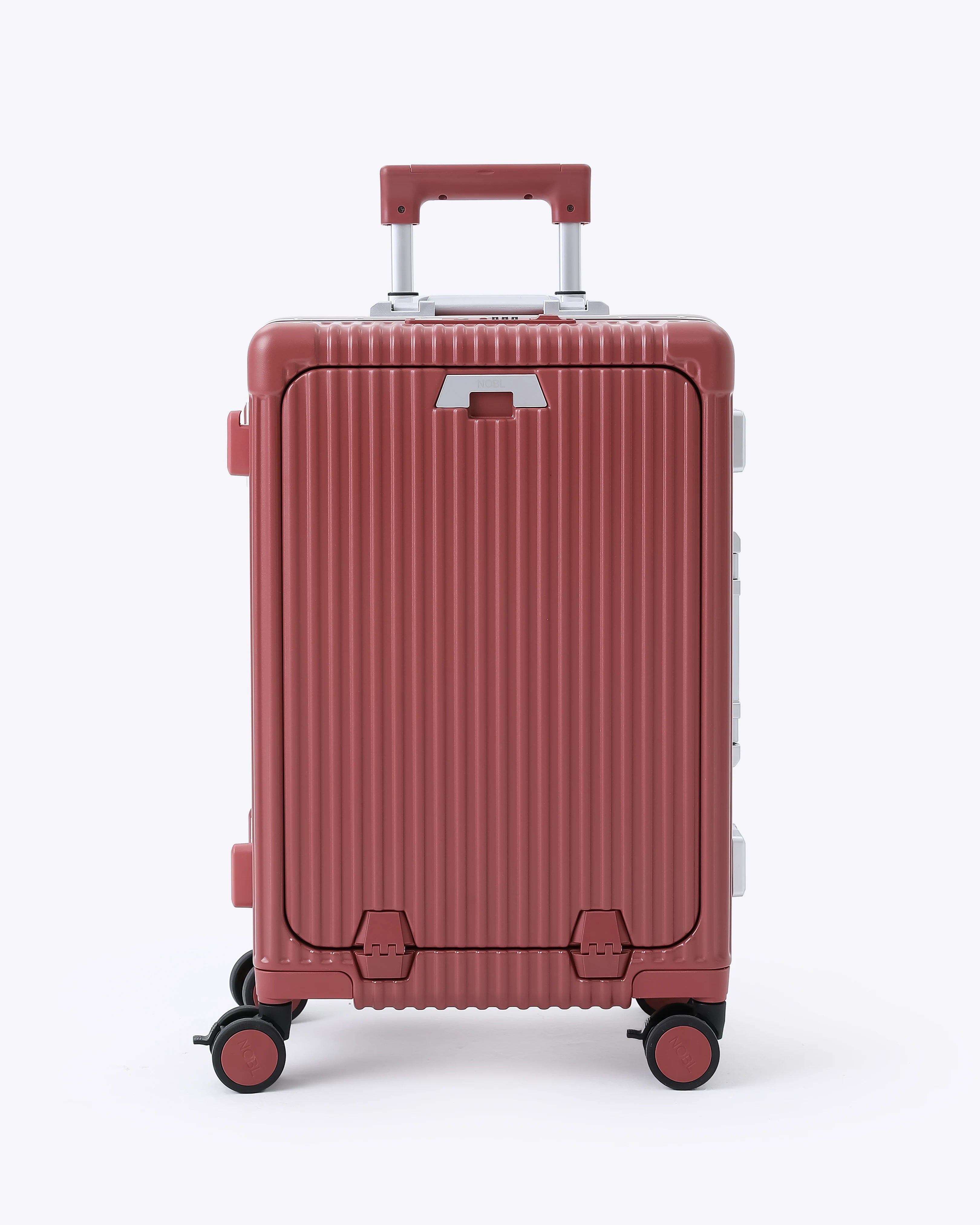 All-in-One Smart Carry-On Suitcase with GPS Tracking, Front Laptop Pocket, USB Charger & Cup Holder