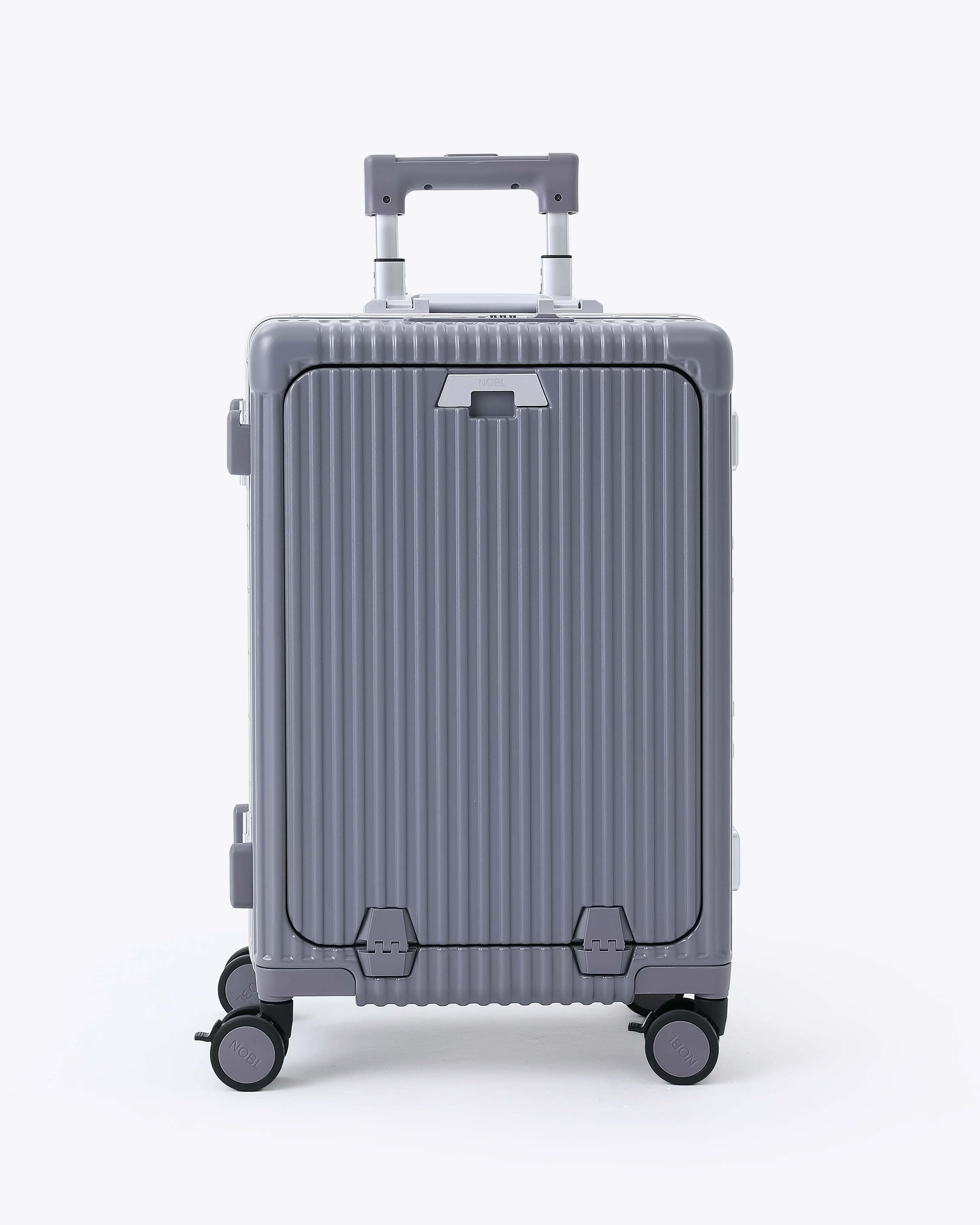 All-in-One Smart Carry-On Suitcase with GPS Tracking, Front Laptop Pocket, USB Charger & Cup Holder