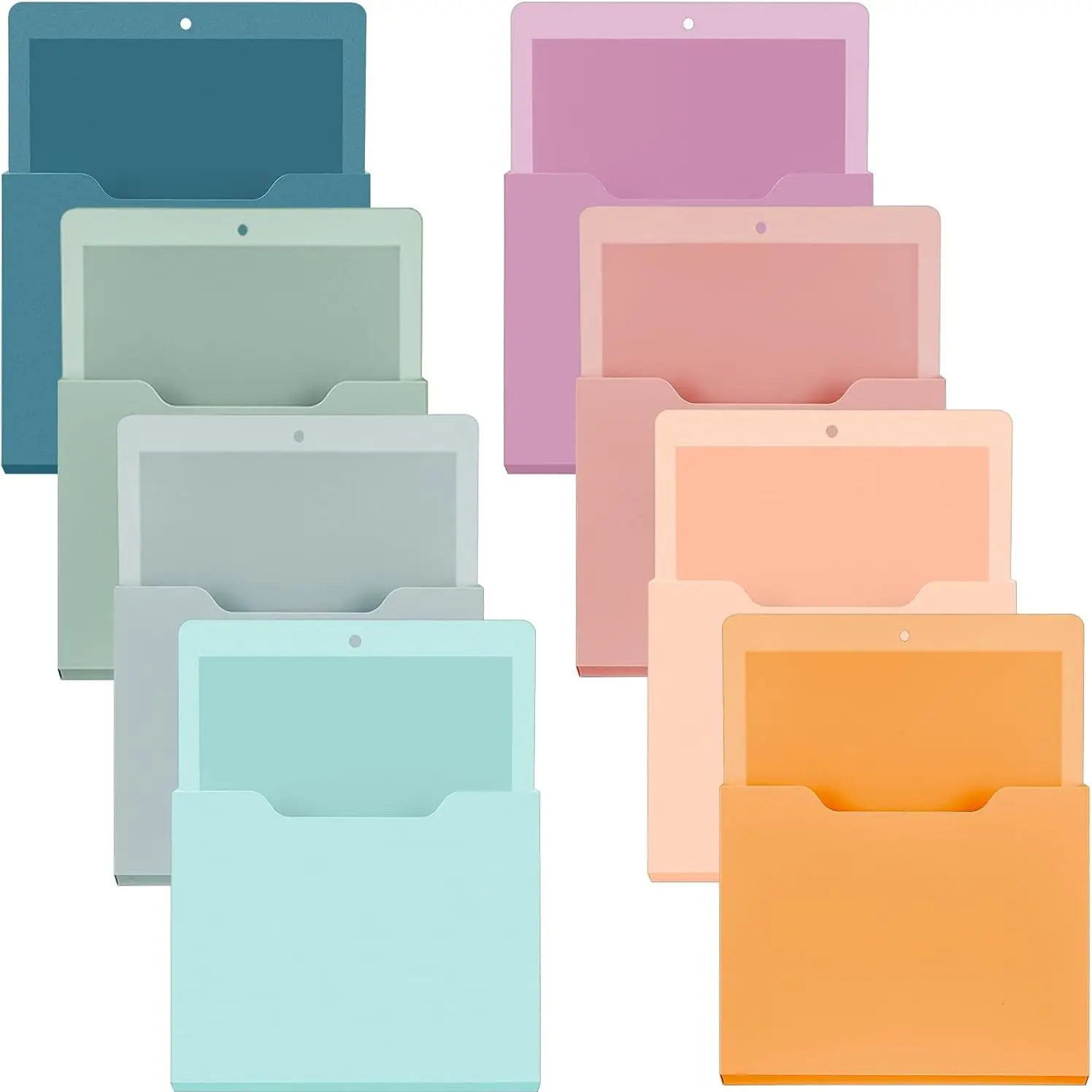 Magnetic Paper & Mail Holder - Wall Mounted Storage Pocket for Whiteboard, School & Office Supplies