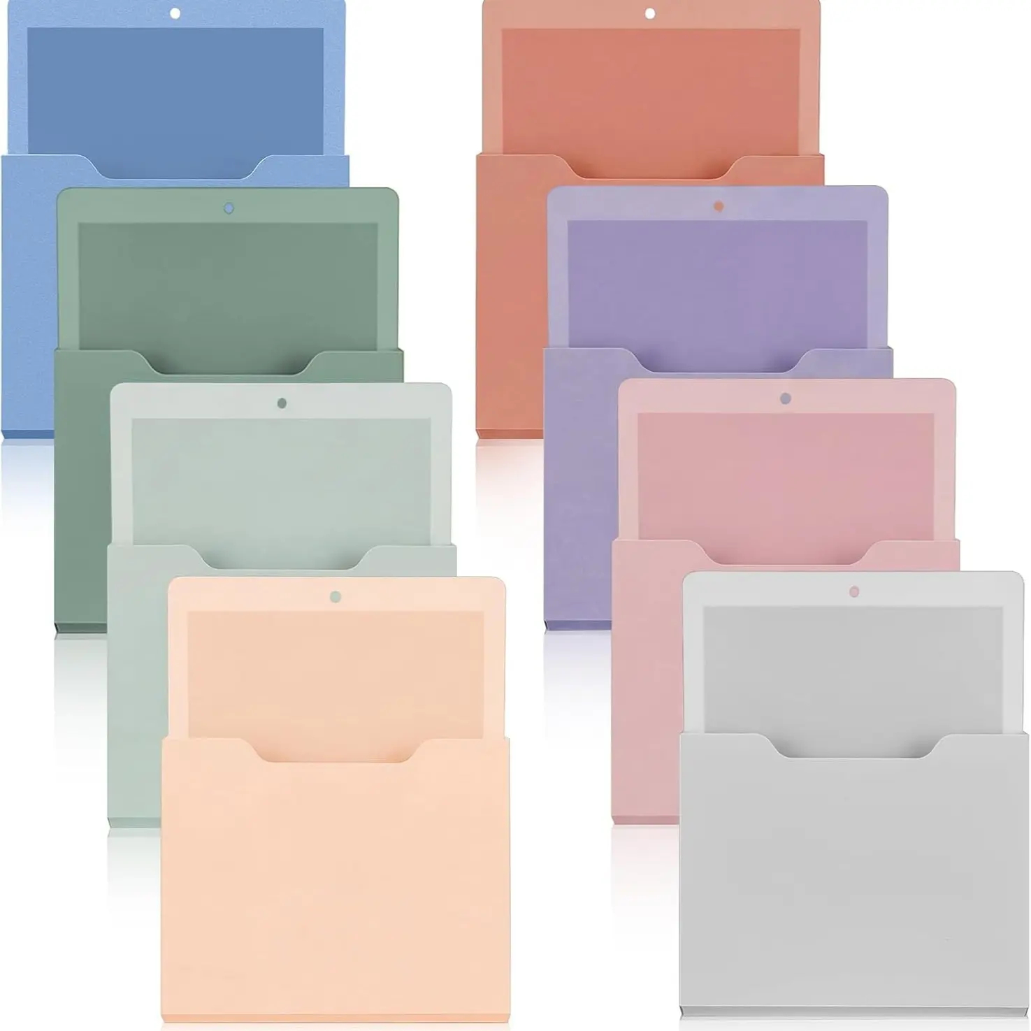Magnetic Paper & Mail Holder - Wall Mounted Storage Pocket for Whiteboard, School & Office Supplies