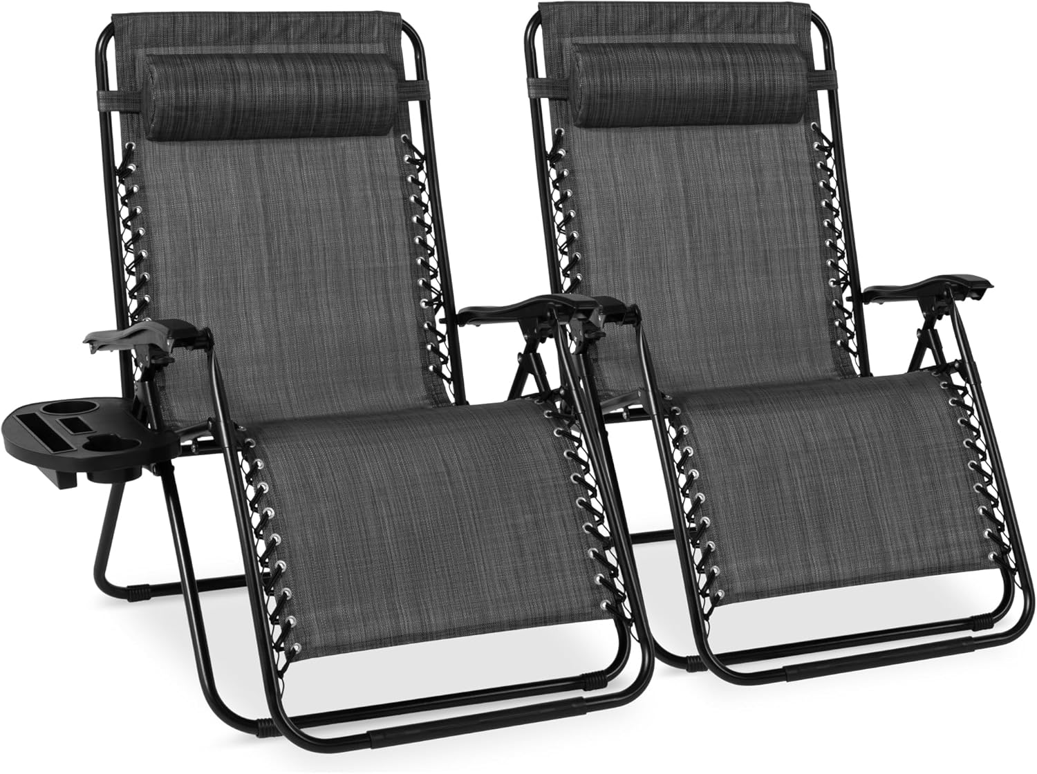 🎁 Father’s Day Gift:Foldable Outdoor Recliners with Cup Holder