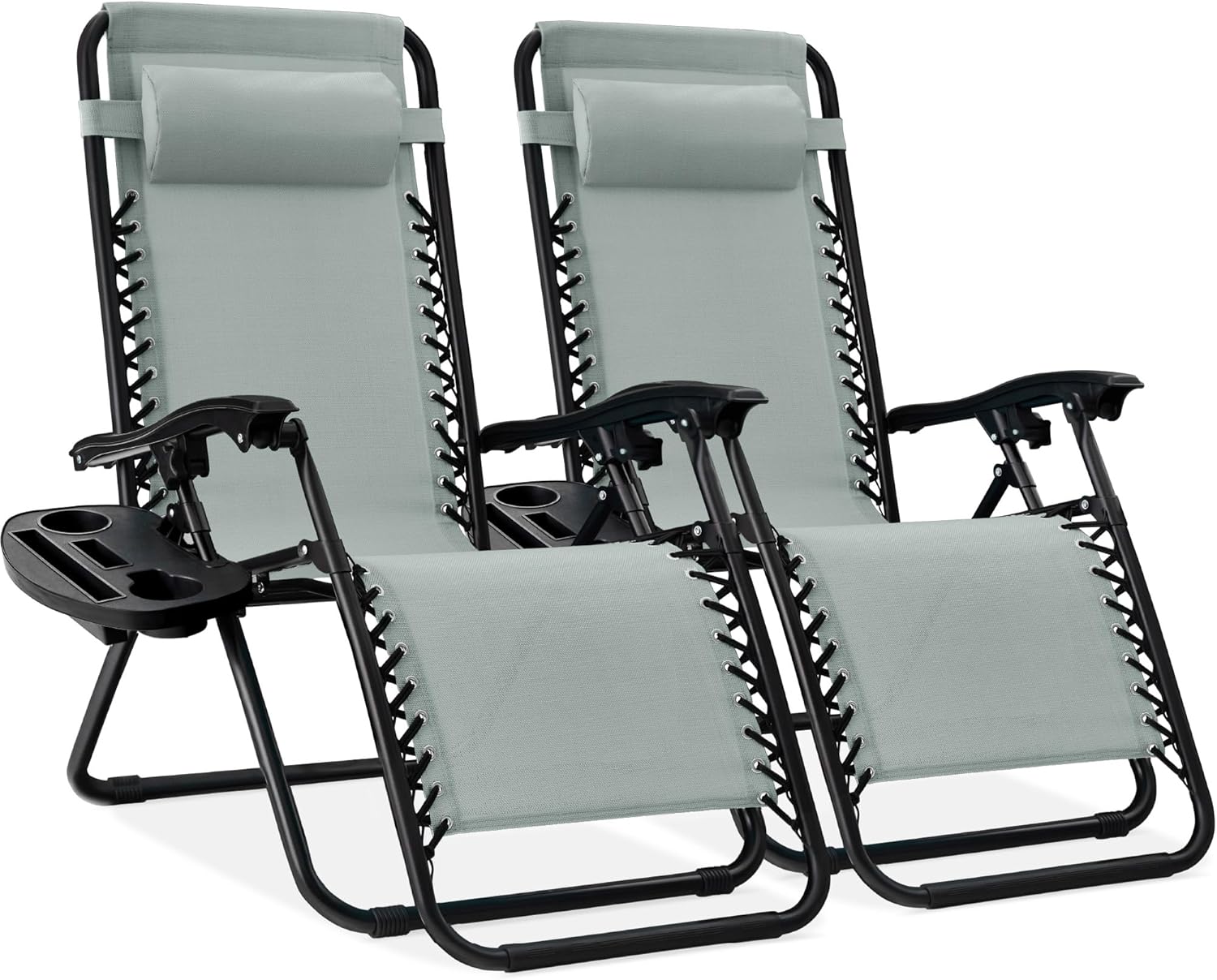 🎁 Father’s Day Gift:Foldable Outdoor Recliners with Cup Holder