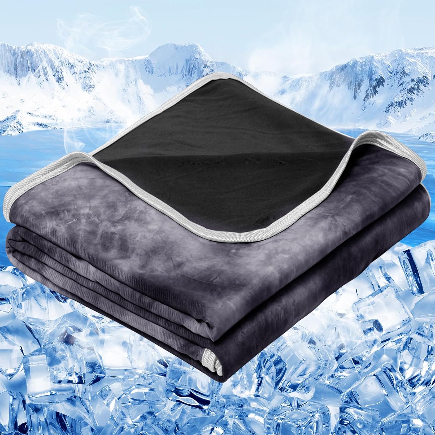 Cooling Summer Blanket Queen Size - Lightweight Breathable Cold Blanket for Hot Sleepers, Couch & Bed