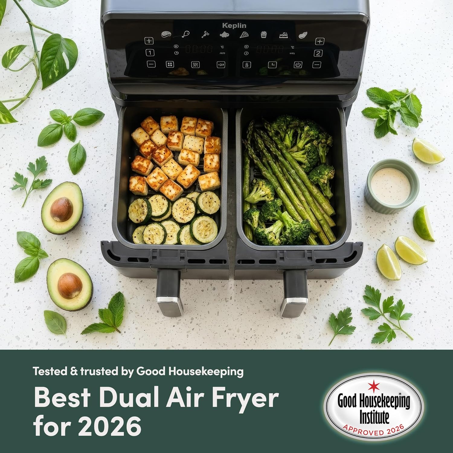 🎁 Father’s Day Gift:Premium 9L Dual Zone Air Fryer (2700W Eco-Friendly)