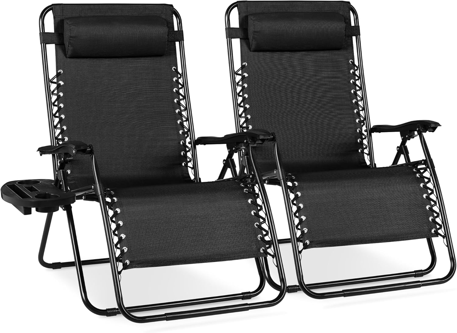 🎁 Father’s Day Gift:Foldable Outdoor Recliners with Cup Holder