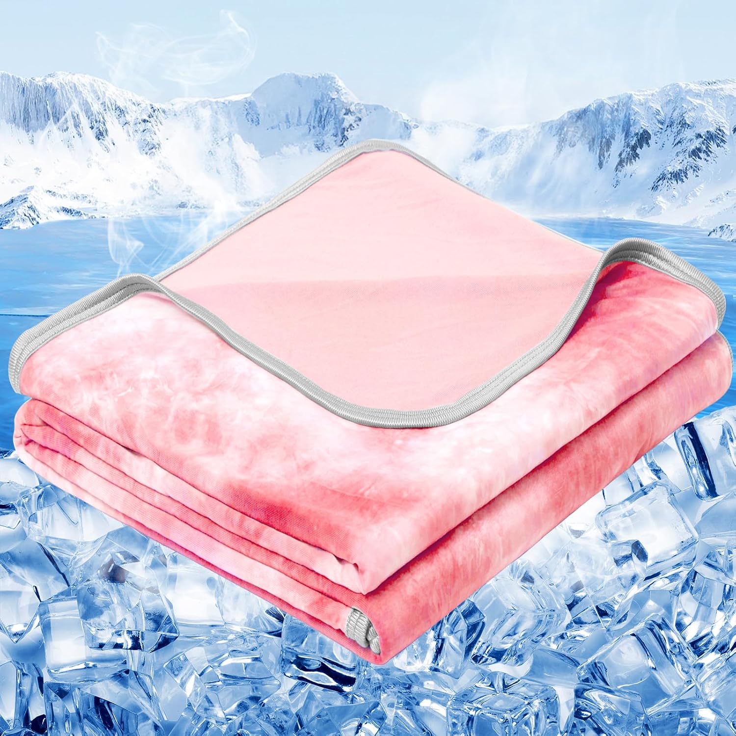 Cooling Summer Blanket Queen Size - Lightweight Breathable Cold Blanket for Hot Sleepers, Couch & Bed