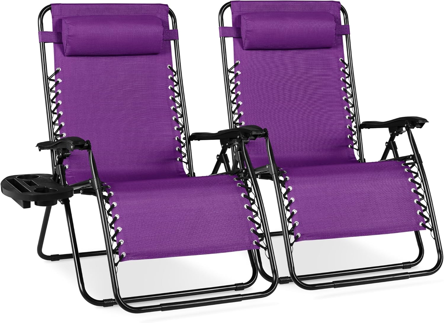 🎁 Father’s Day Gift:Foldable Outdoor Recliners with Cup Holder