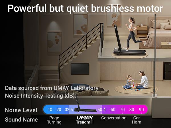 UMAY Incline Walking Pad, Treadmill with Incline, Under Desk Treadmill with Diamond Pattern Running Belt, Running Machines for Home Office Summervibes，Summer wins