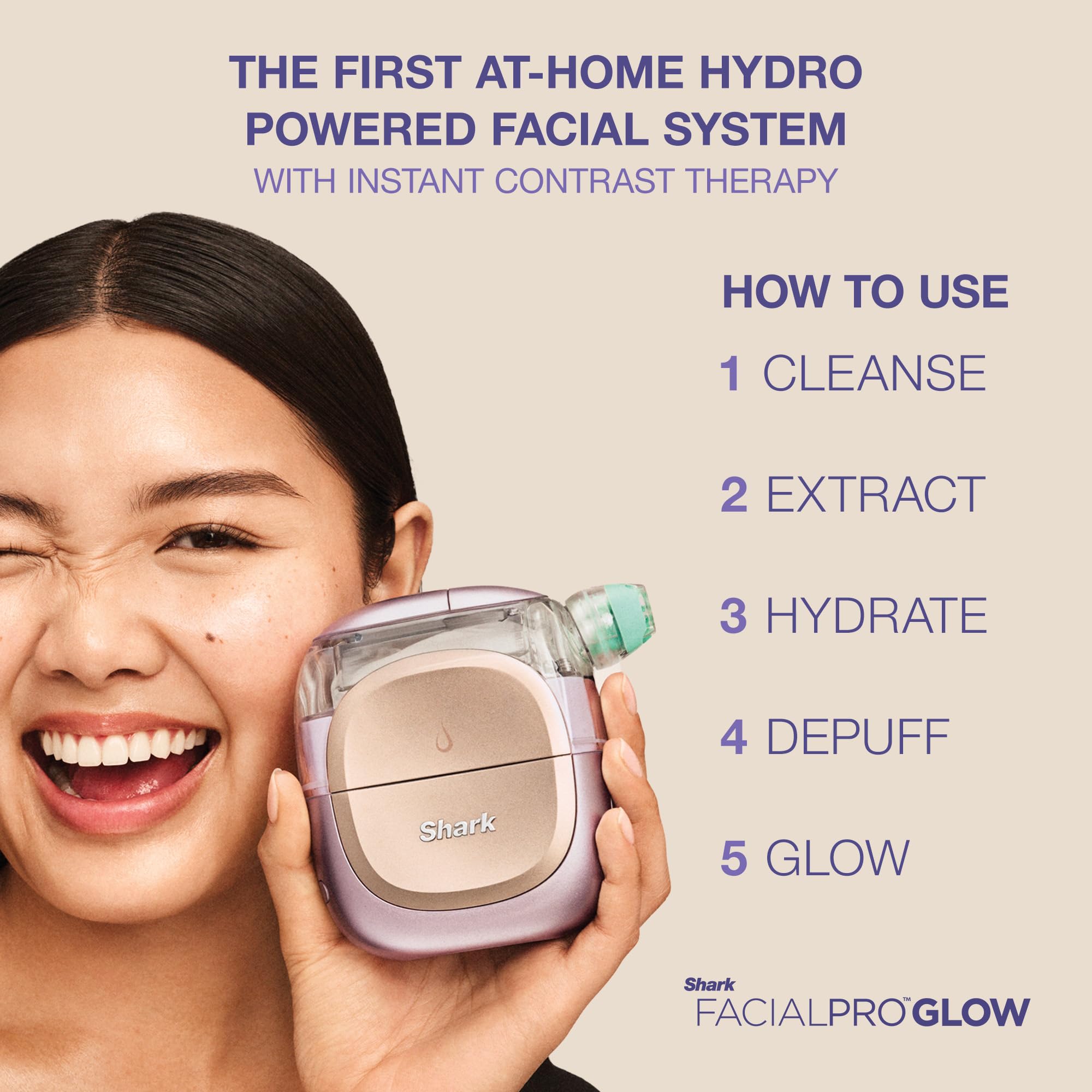 FacialPro Glow 3-in-1 Hydro Facial Device | Pore Cleansing & Hydration
