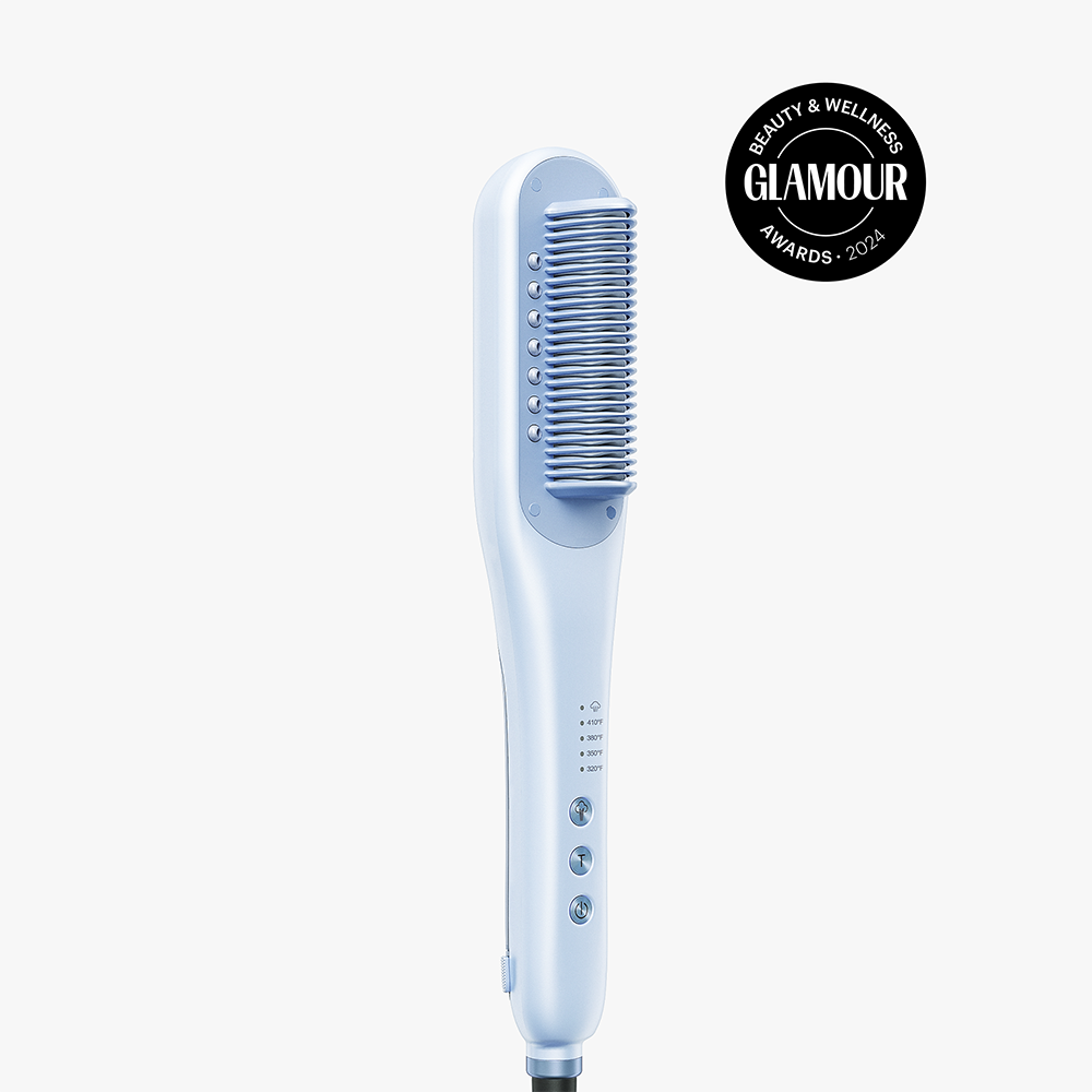 Steamline Pro Steam Hair Straightener Brush Hair Straightening Comb with Scrunchie and Glove