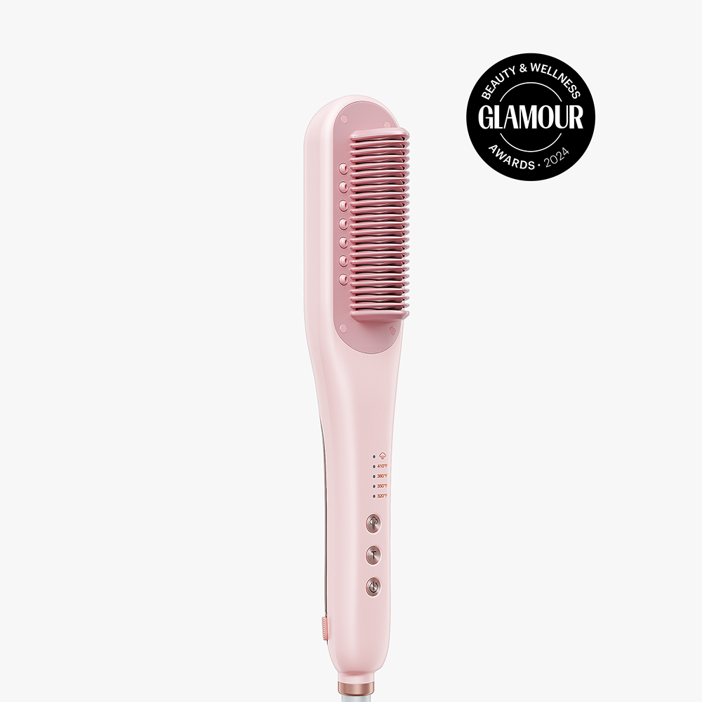 Steamline Pro Steam Hair Straightener Brush Hair Straightening Comb with Scrunchie and Glove