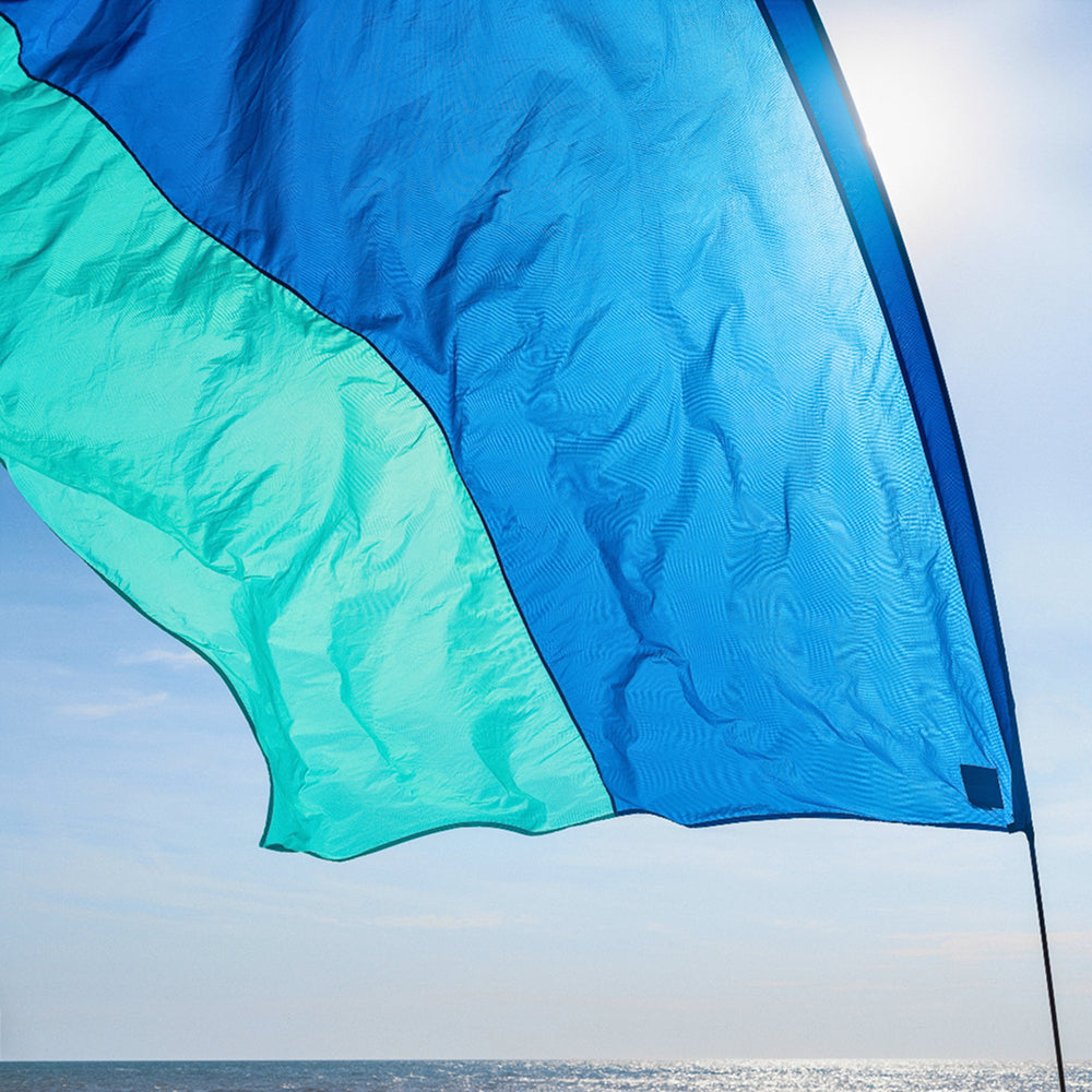 Wind-Assisted Beach Shade Canopy - Lightweight Portable Sun Shelter for Beach, Camping & Park