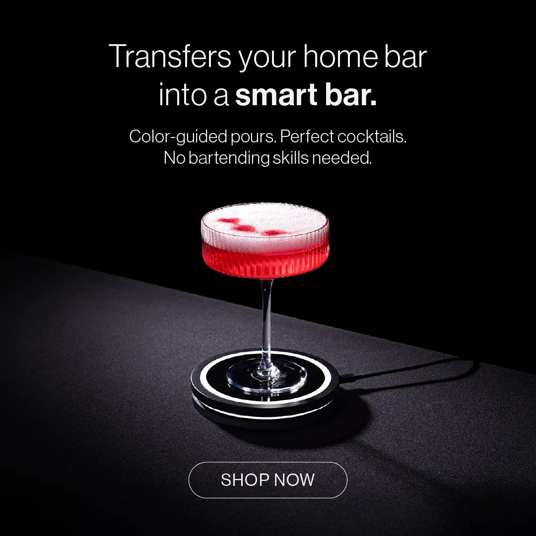 Barsys Smart Coaster 2.0 - App-Enabled Cocktail Maker & Drink Mixer