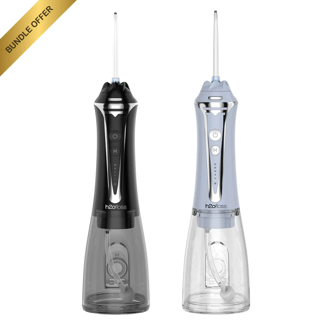 Rechargeable Water Flosser for Teeth - 5 Modes Portable Oral Irrigator with 300ml Water Tank for Home & Travel
