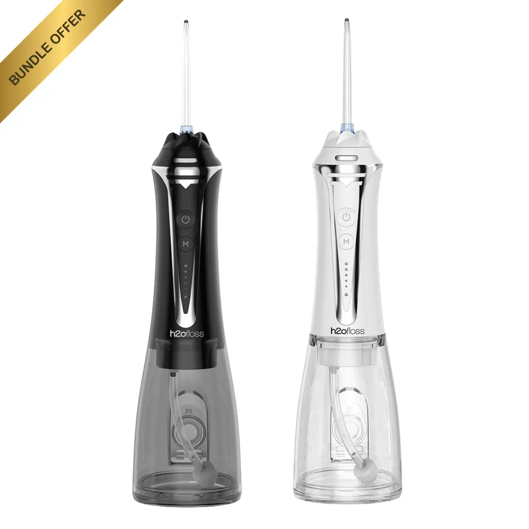 Rechargeable Water Flosser for Teeth - 5 Modes Portable Oral Irrigator with 300ml Water Tank for Home & Travel