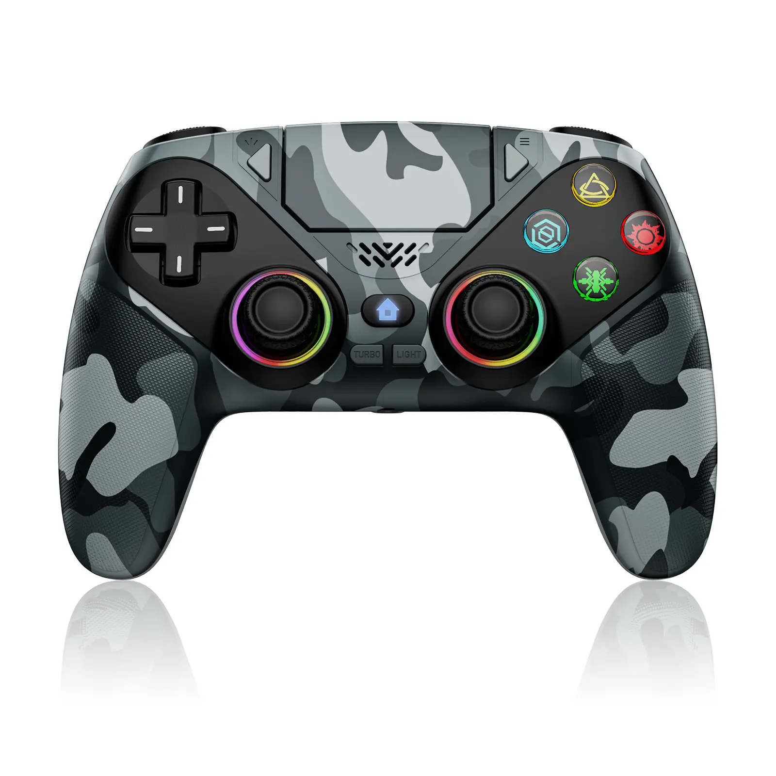 Wireless RGB Gaming Controller for PS5 & PC（1 Pair）