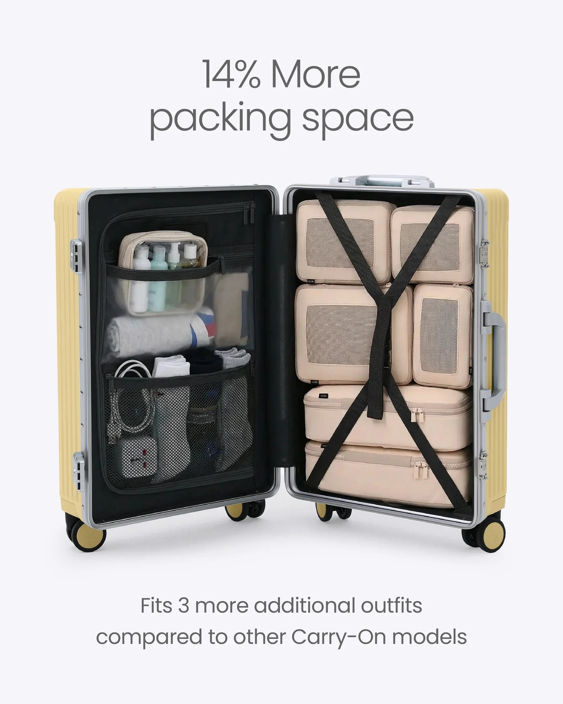 All-in-One Smart Carry-On Suitcase with GPS Tracking, Front Laptop Pocket, USB Charger & Cup Holder