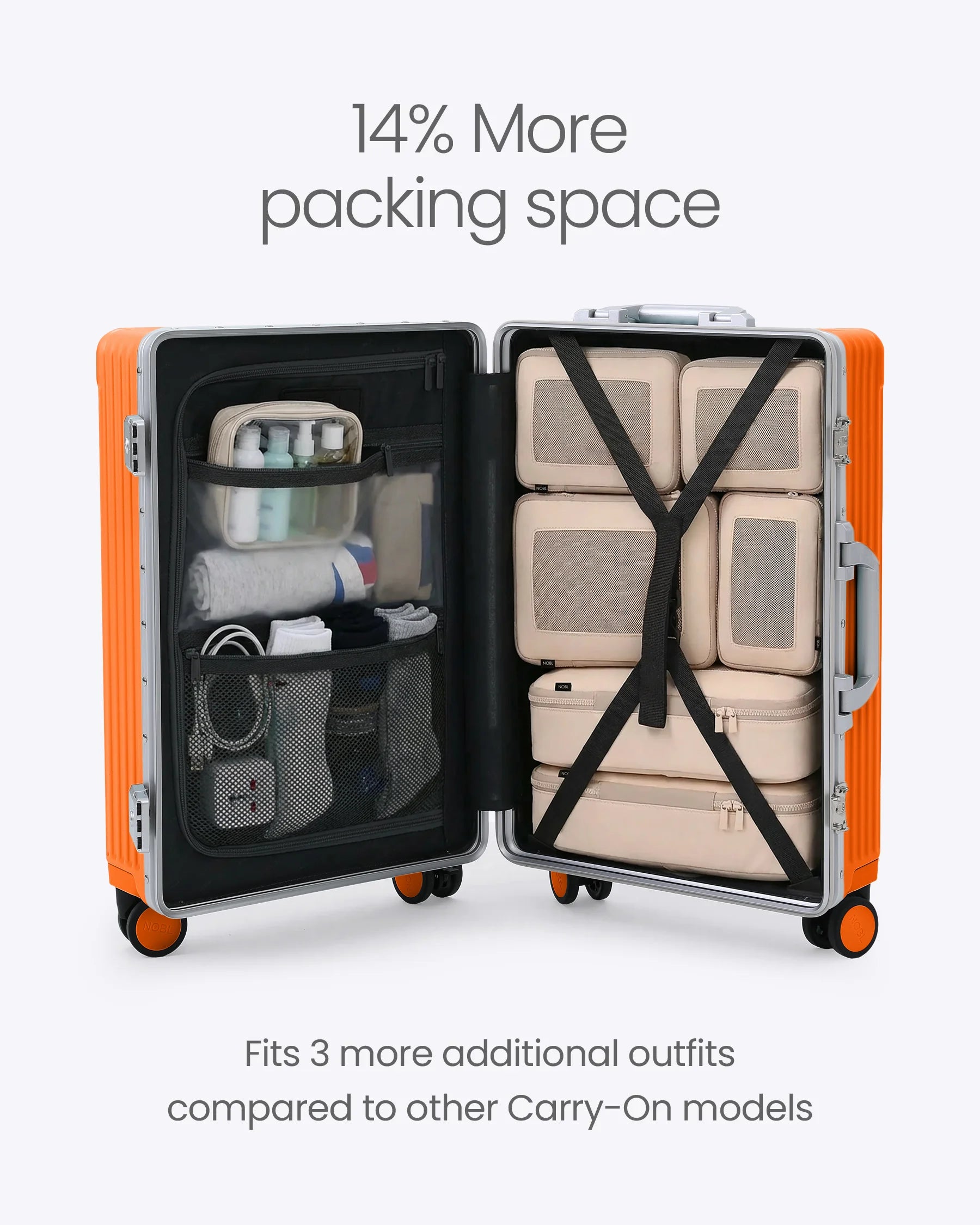 All-in-One Smart Carry-On Suitcase with GPS Tracking, Front Laptop Pocket, USB Charger & Cup Holder