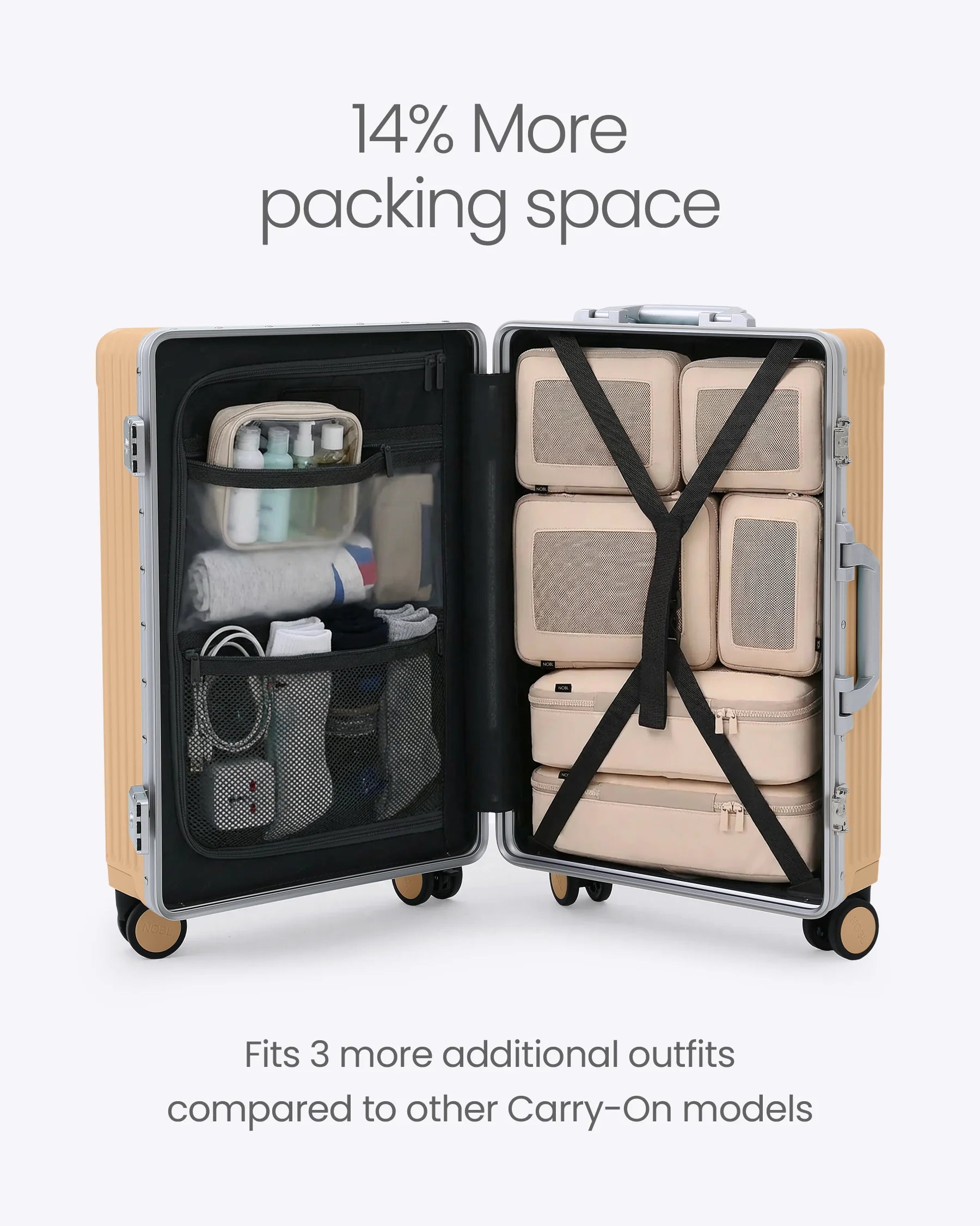 All-in-One Smart Carry-On Suitcase with GPS Tracking, Front Laptop Pocket, USB Charger & Cup Holder