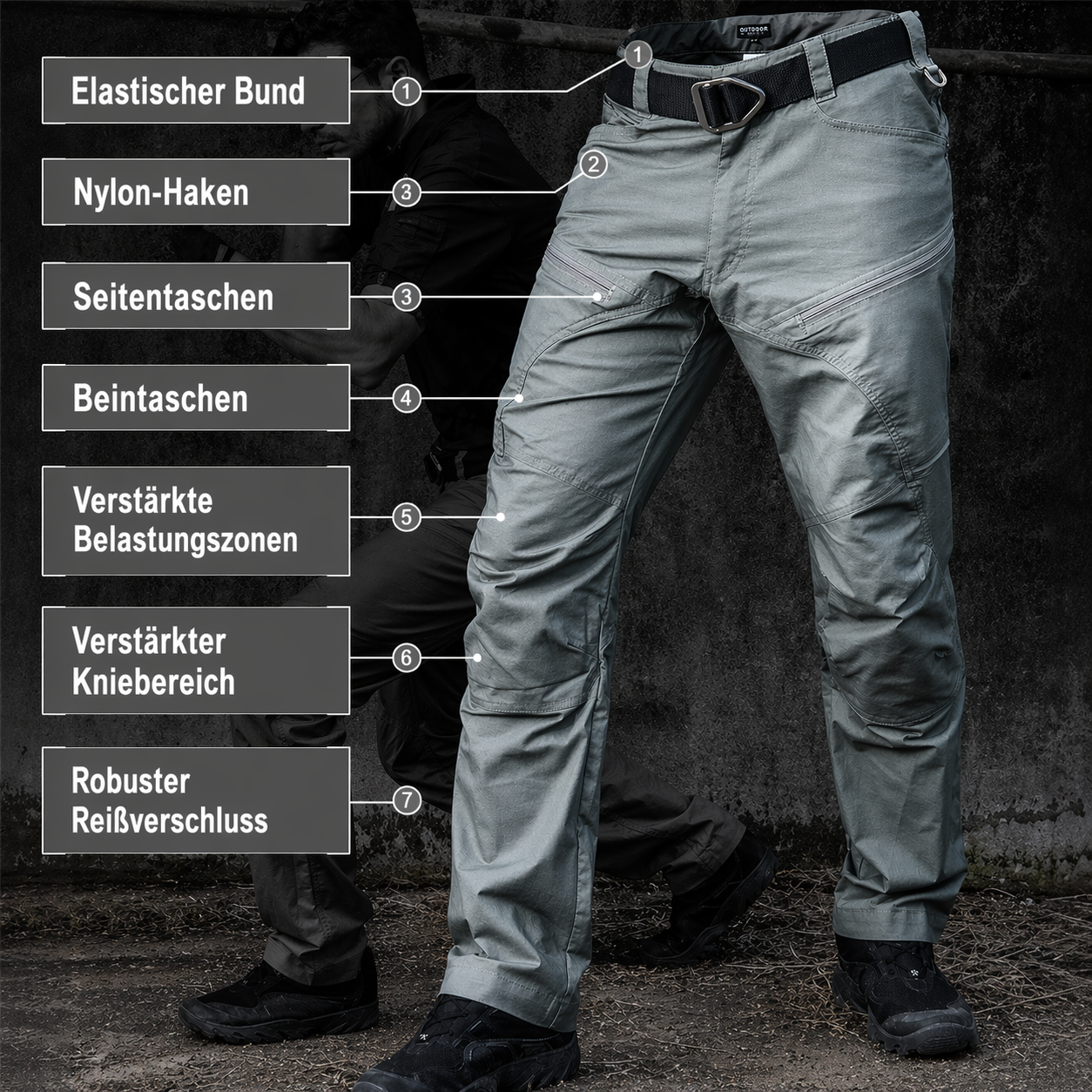 Men's Urban Pro Stretch Cargohose für Männer