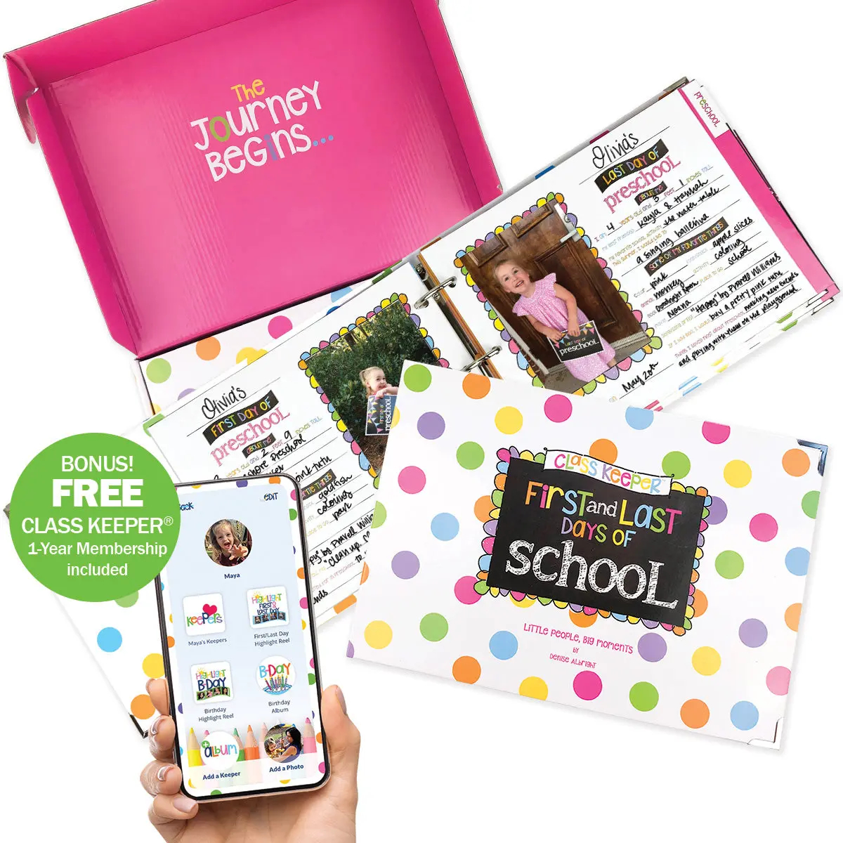 School Days Memory Book & Keepsake Album with App (2 Styles Available)