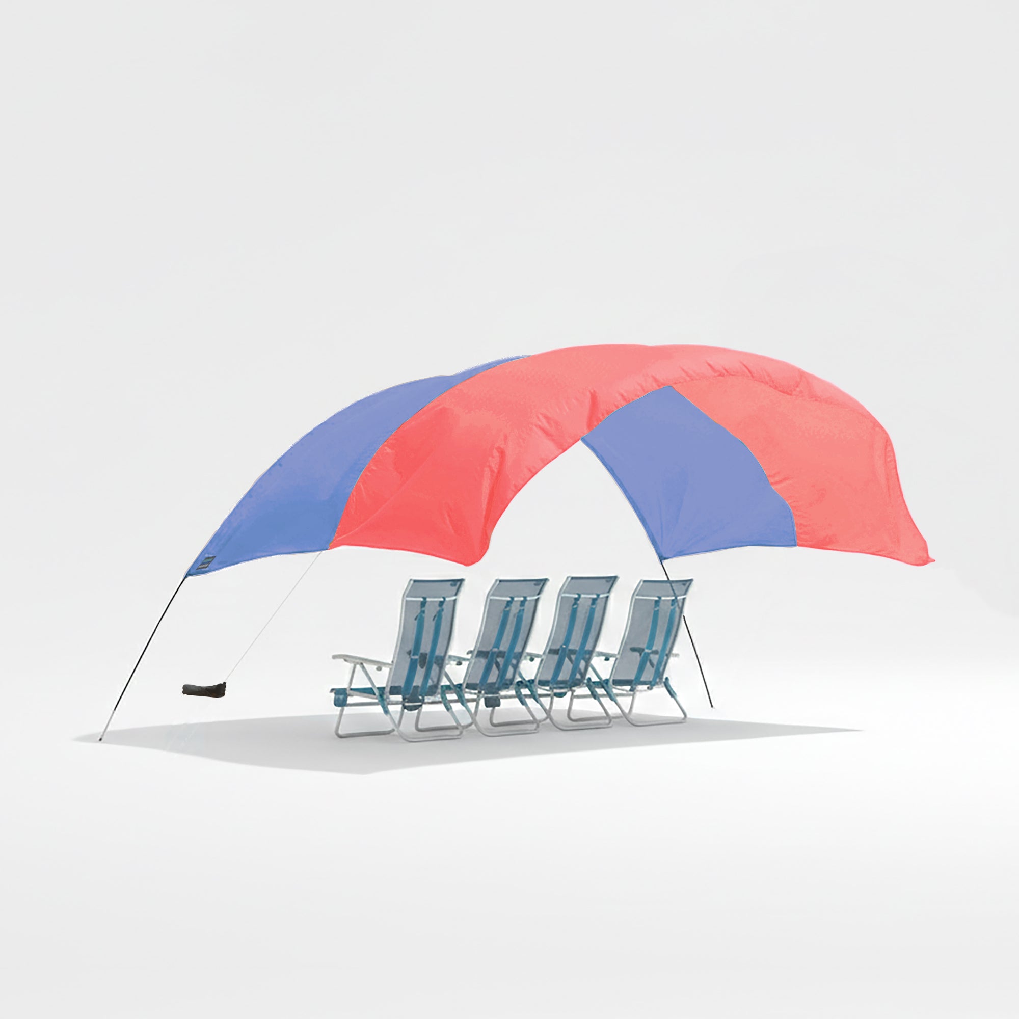 Wind-Assisted Beach Shade Canopy - Lightweight Portable Sun Shelter for Beach, Camping & Park