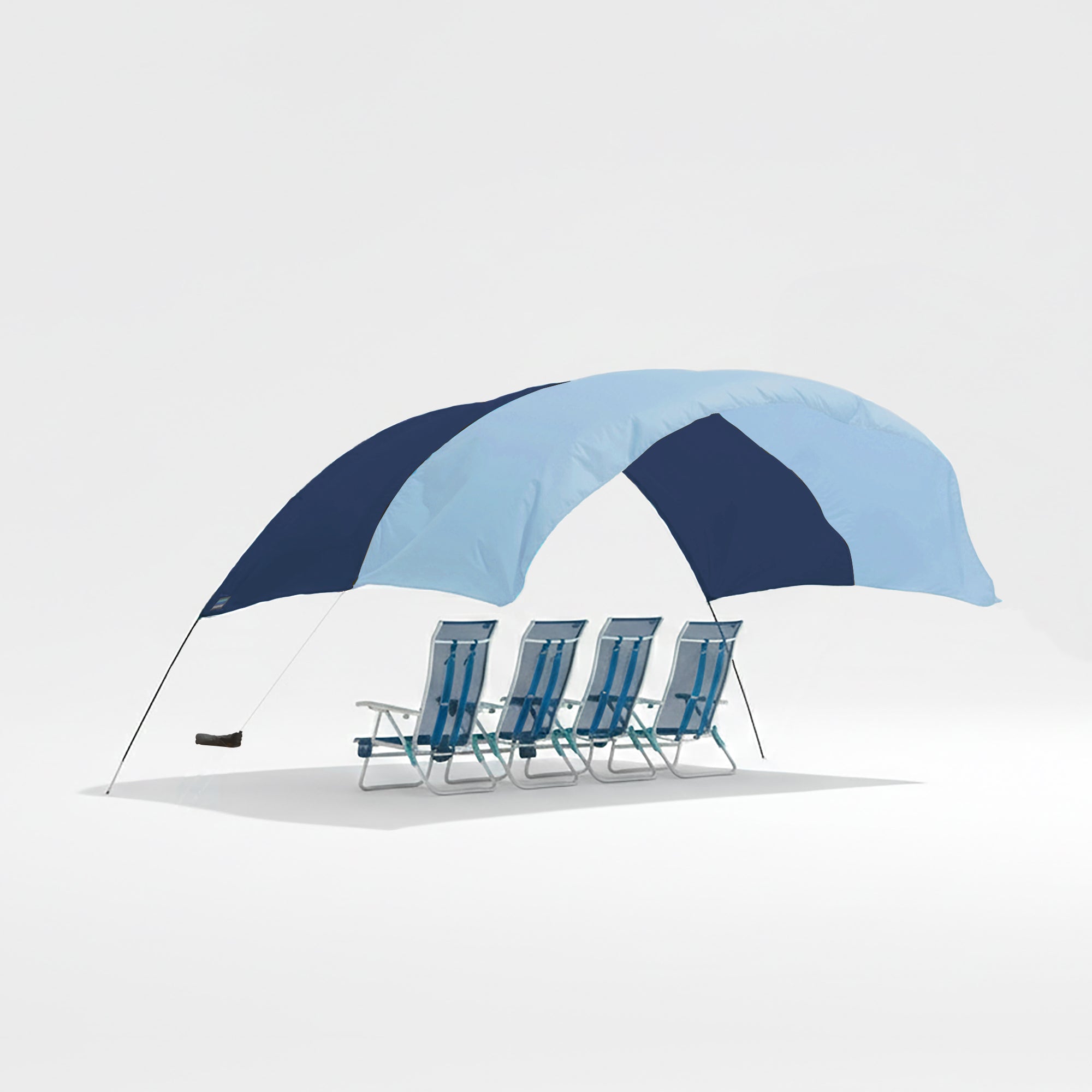 Wind-Assisted Beach Shade Canopy - Lightweight Portable Sun Shelter for Beach, Camping & Park