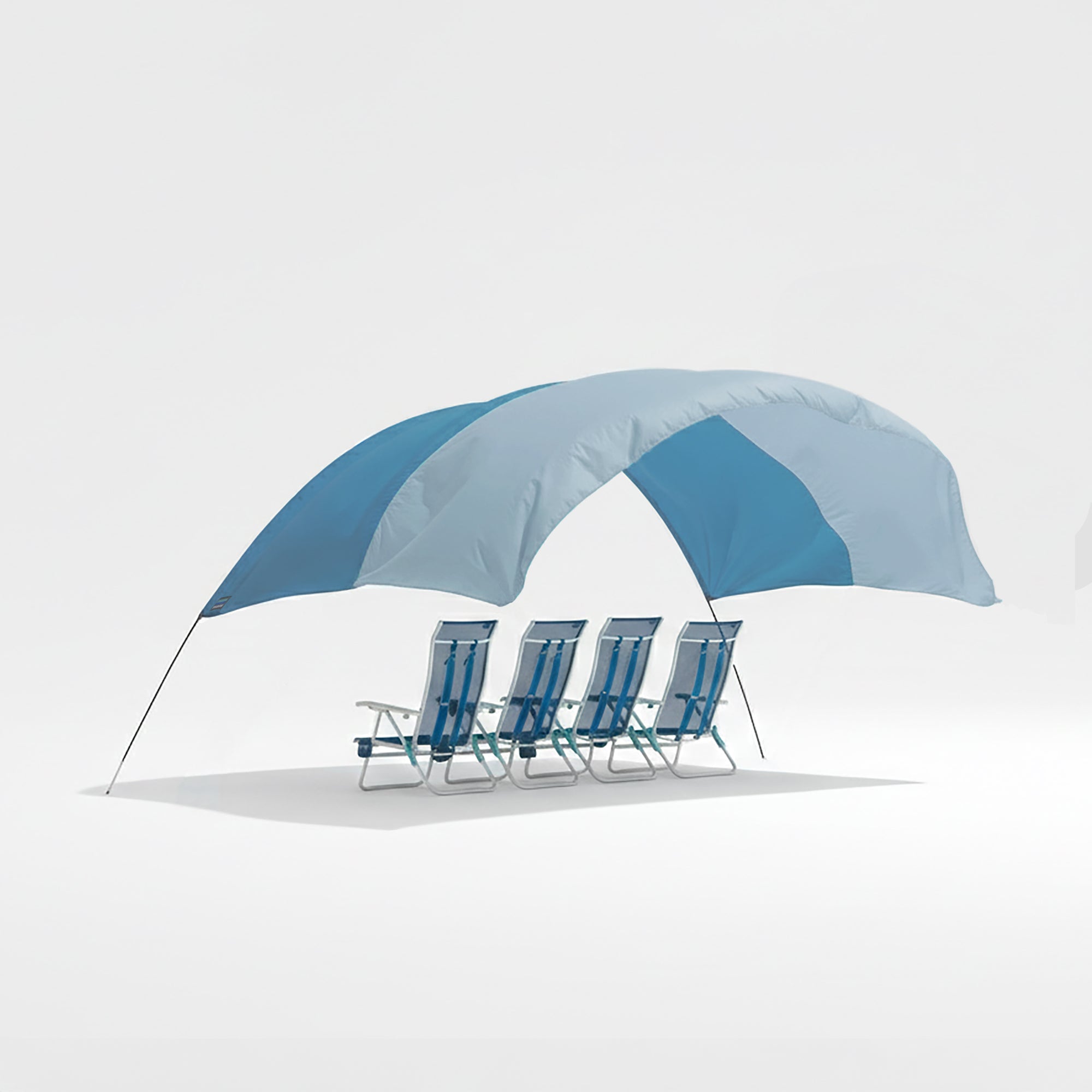 Wind-Assisted Beach Shade Canopy - Lightweight Portable Sun Shelter for Beach, Camping & Park