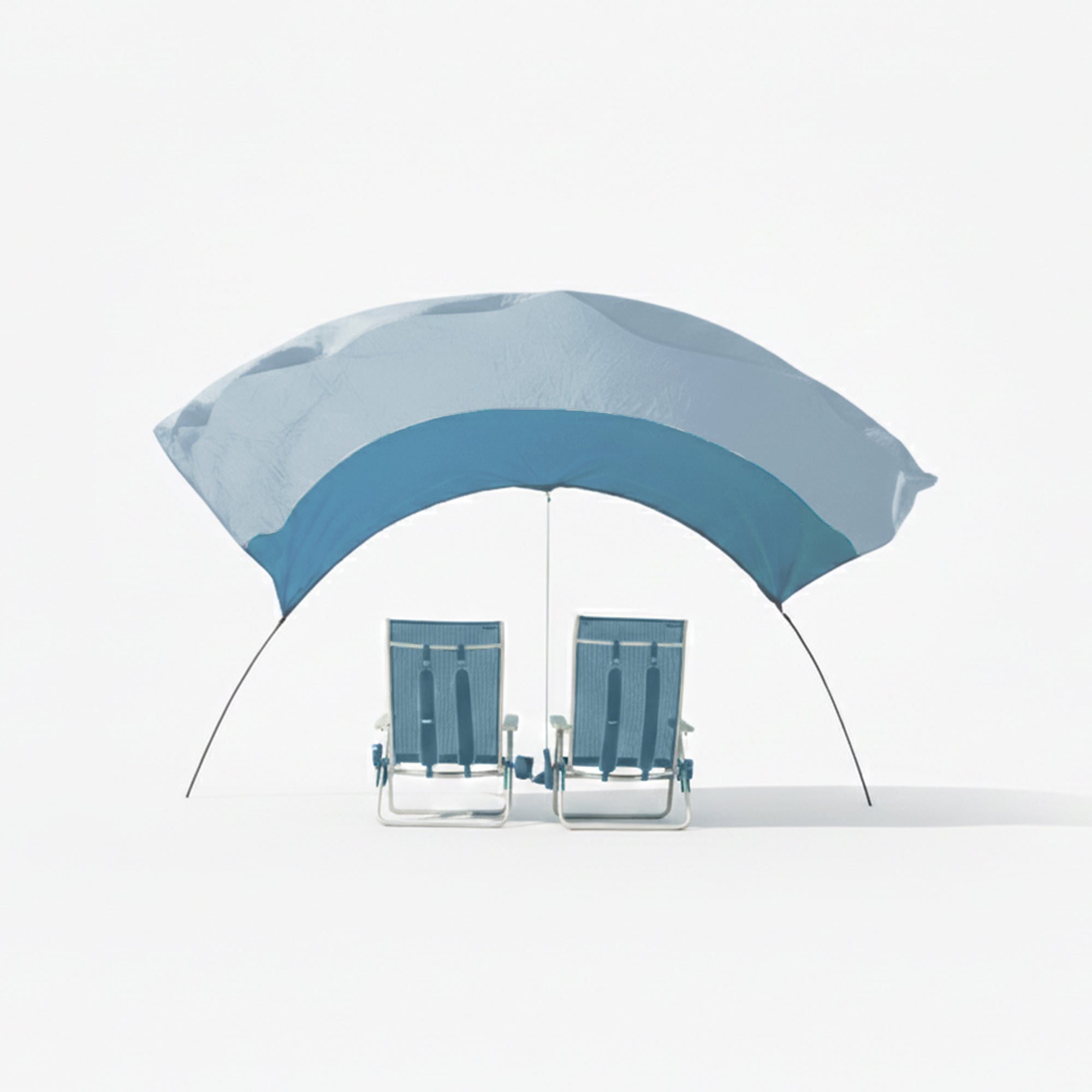 Wind-Assisted Beach Shade Canopy - Lightweight Portable Sun Shelter for Beach, Camping & Park