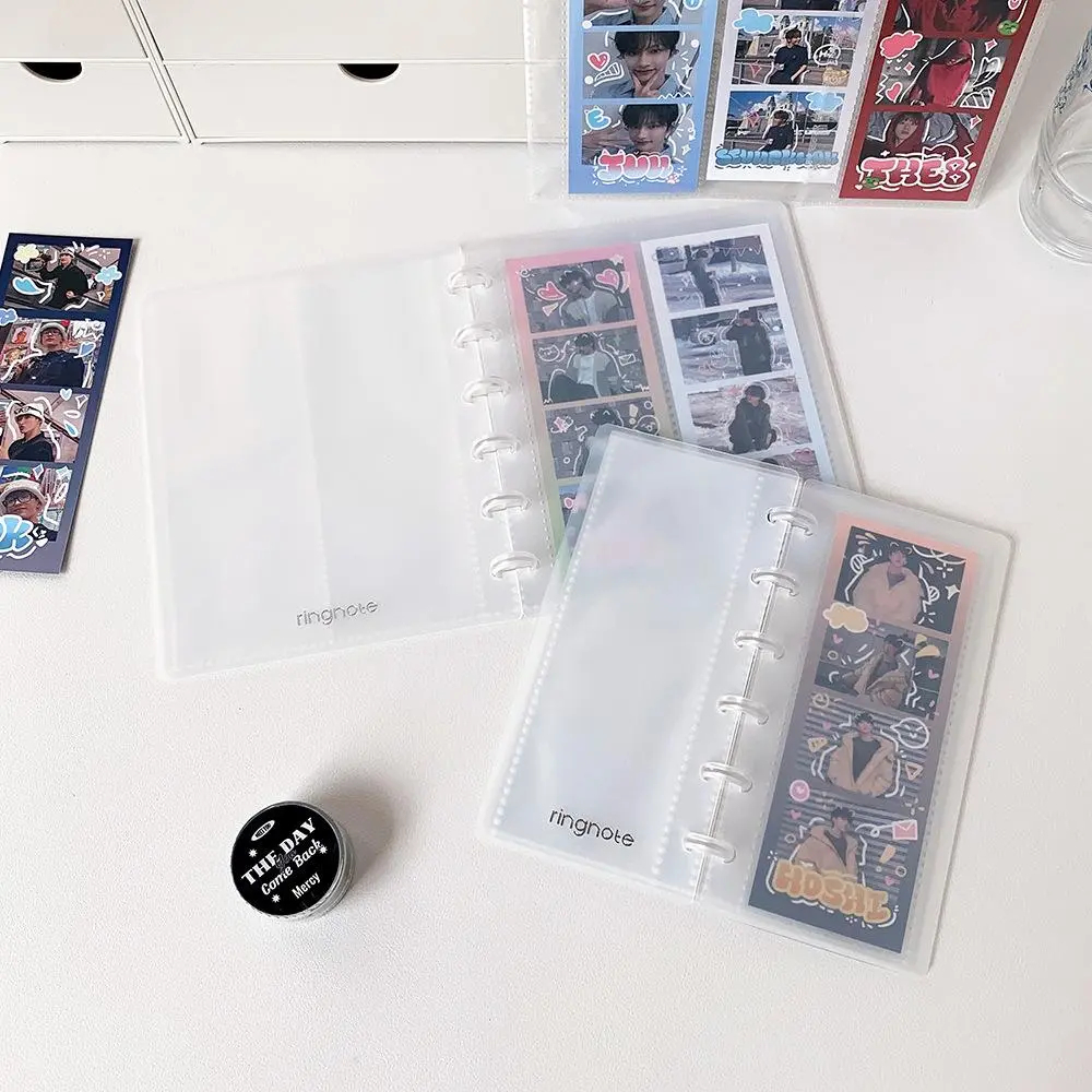 Clear Photo Booth Frame Album for 2x6 Photos, 20 Pages
