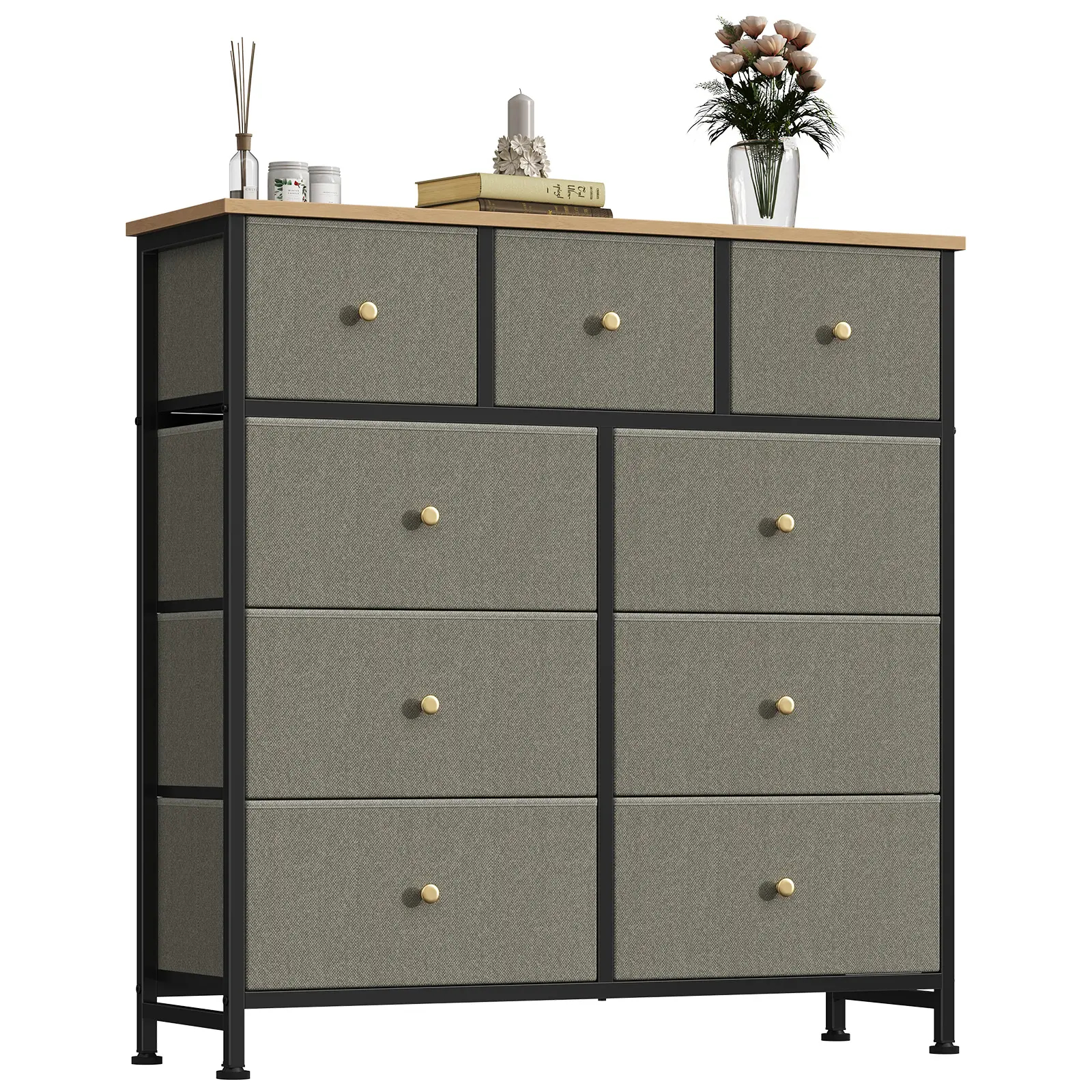 9-Drawer Fabric Storage Tower